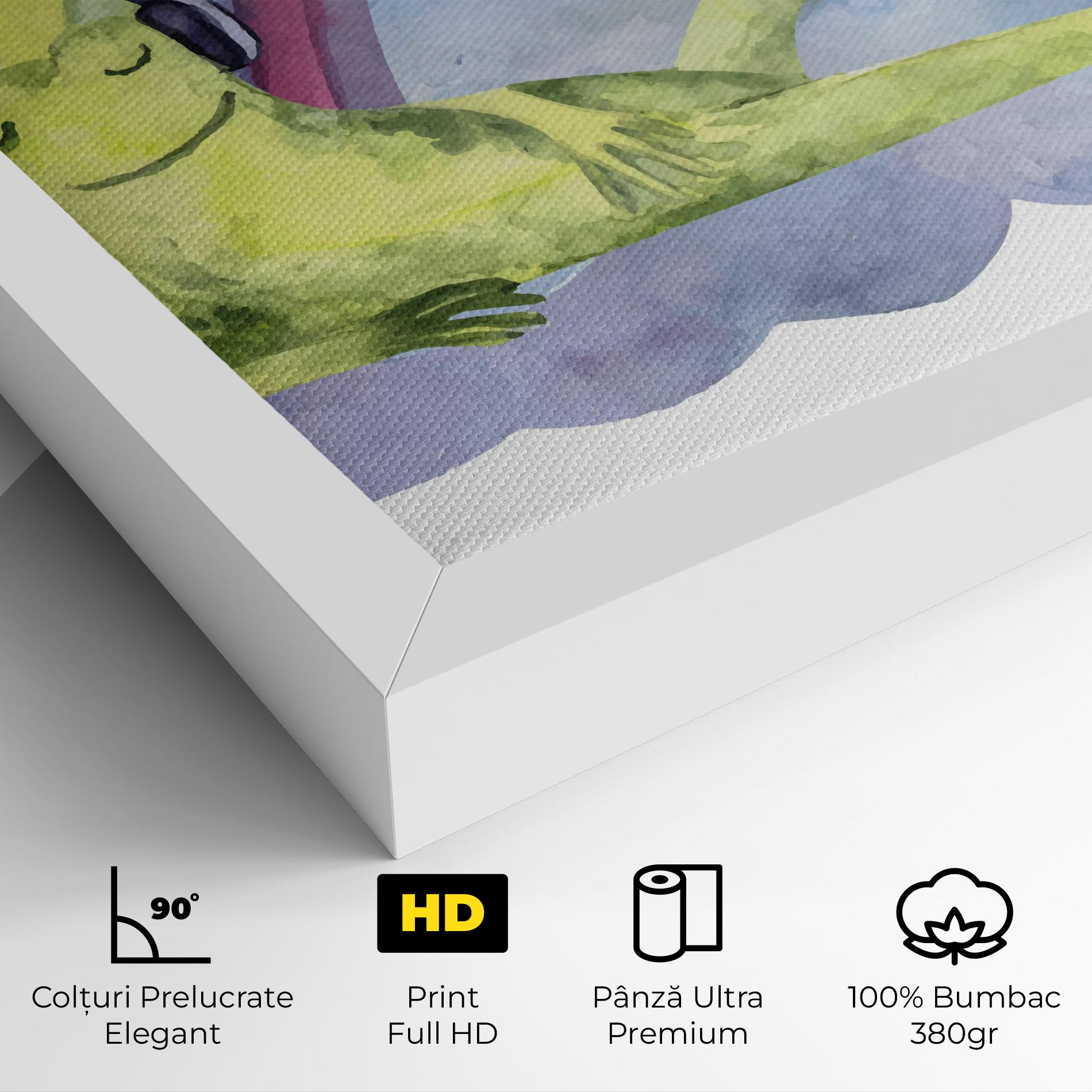 Tablou Canvas Rainbow Frog mockup 4