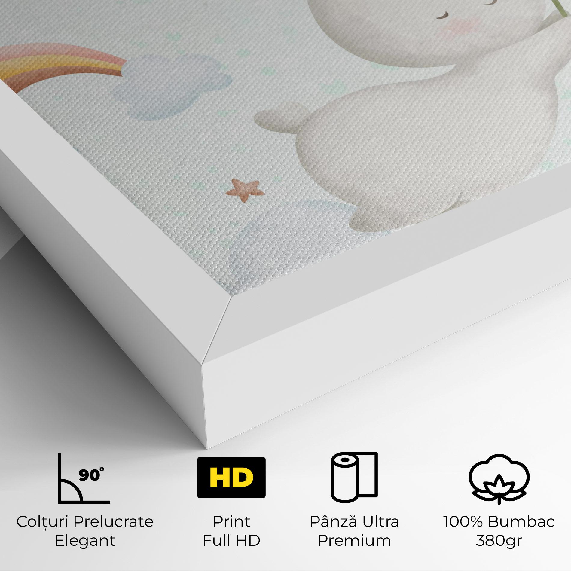 Tablou Canvas Spring Flower Bunny mockup 4