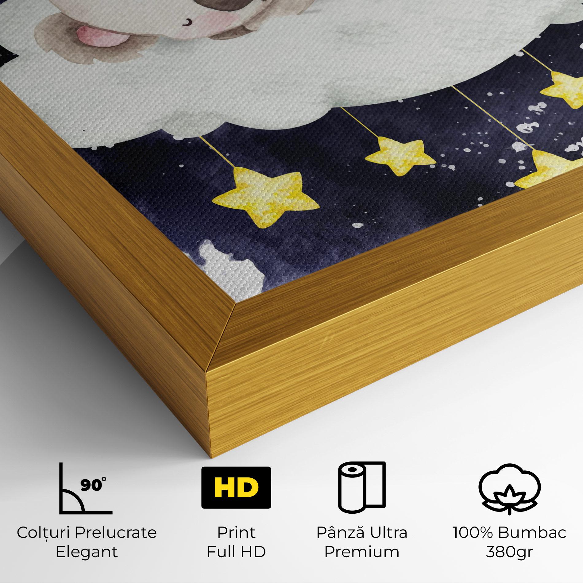 Tablou Canvas Baby Koala Sleeping mockup 4