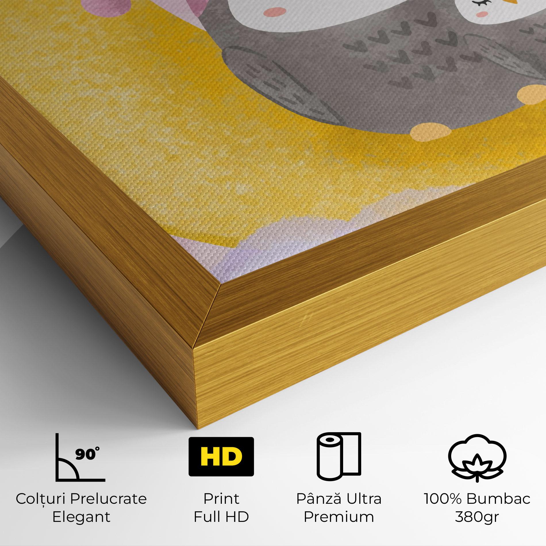 Tablou Canvas Baby Owl mockup 4