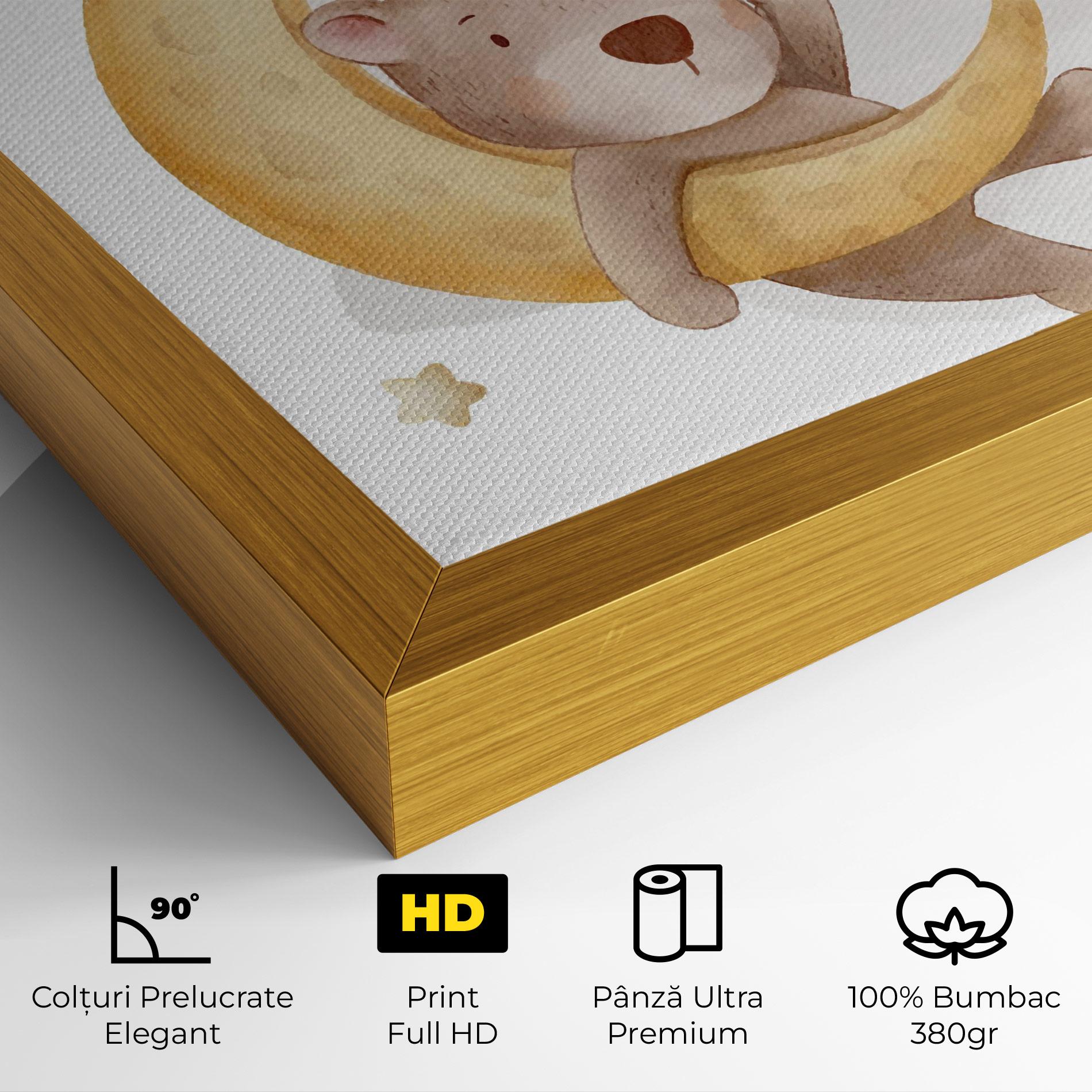 Tablou Canvas Bear Moon mockup 4