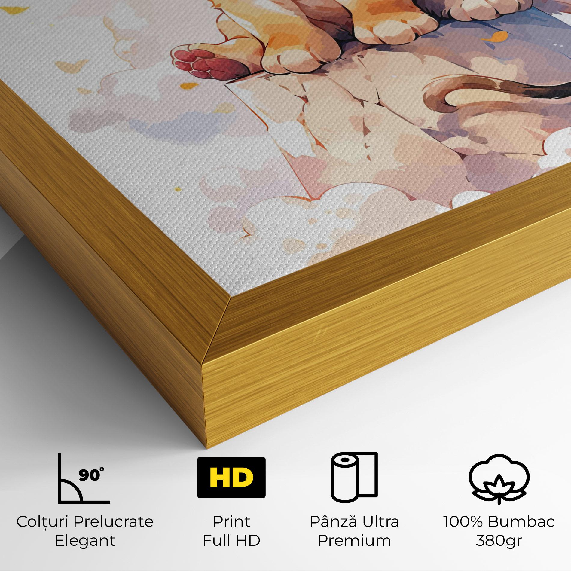 Tablou Canvas Cute Cloud Lion mockup 4