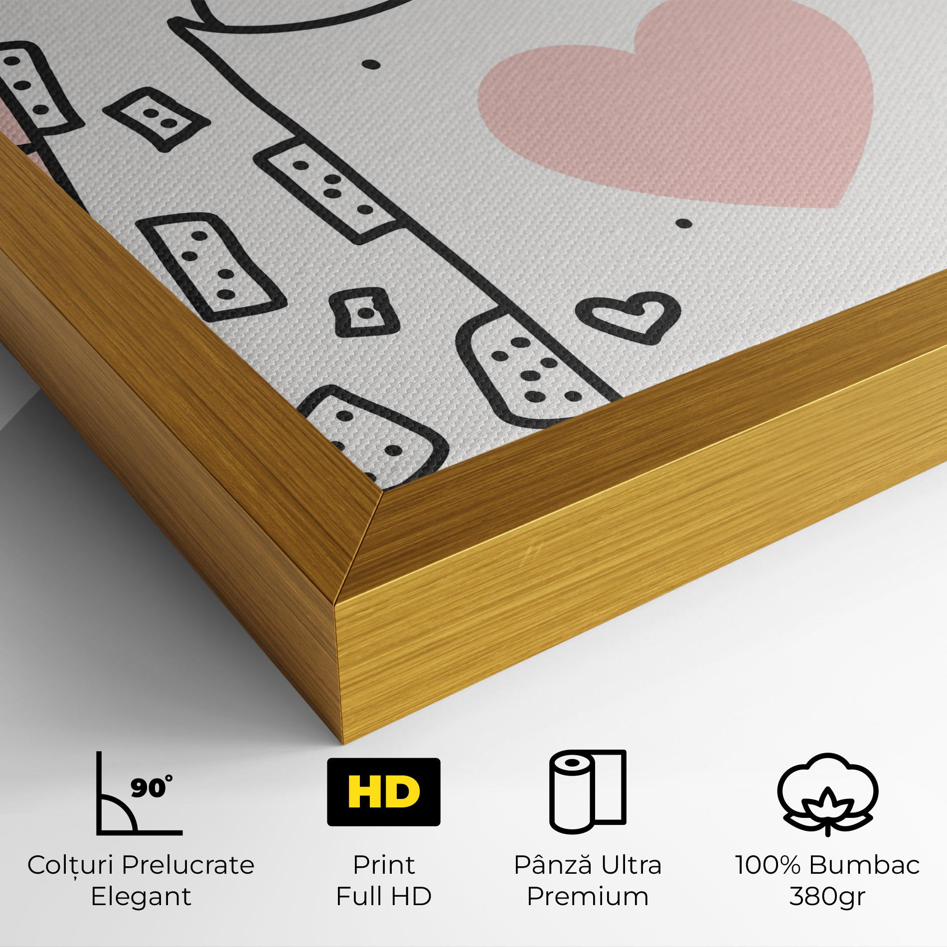 Tablou Canvas Giraffe Couple mockup 4