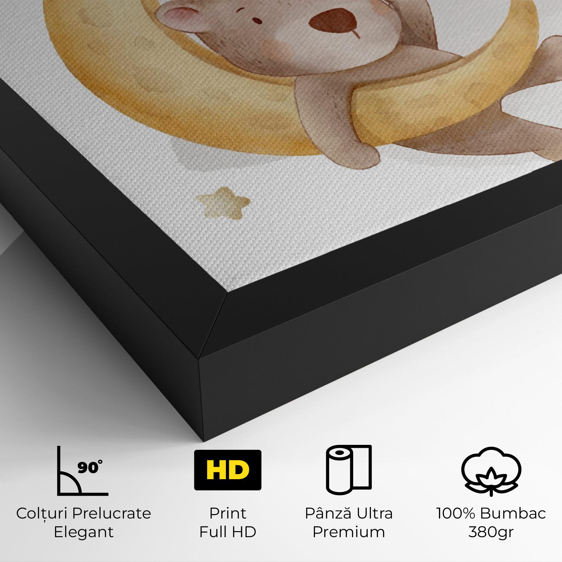 Tablou Canvas Bear Moon mockup 4