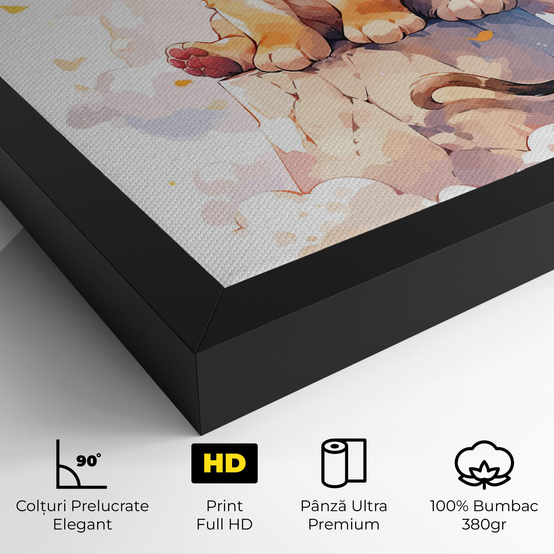Tablou Canvas Cute Cloud Lion mockup 4