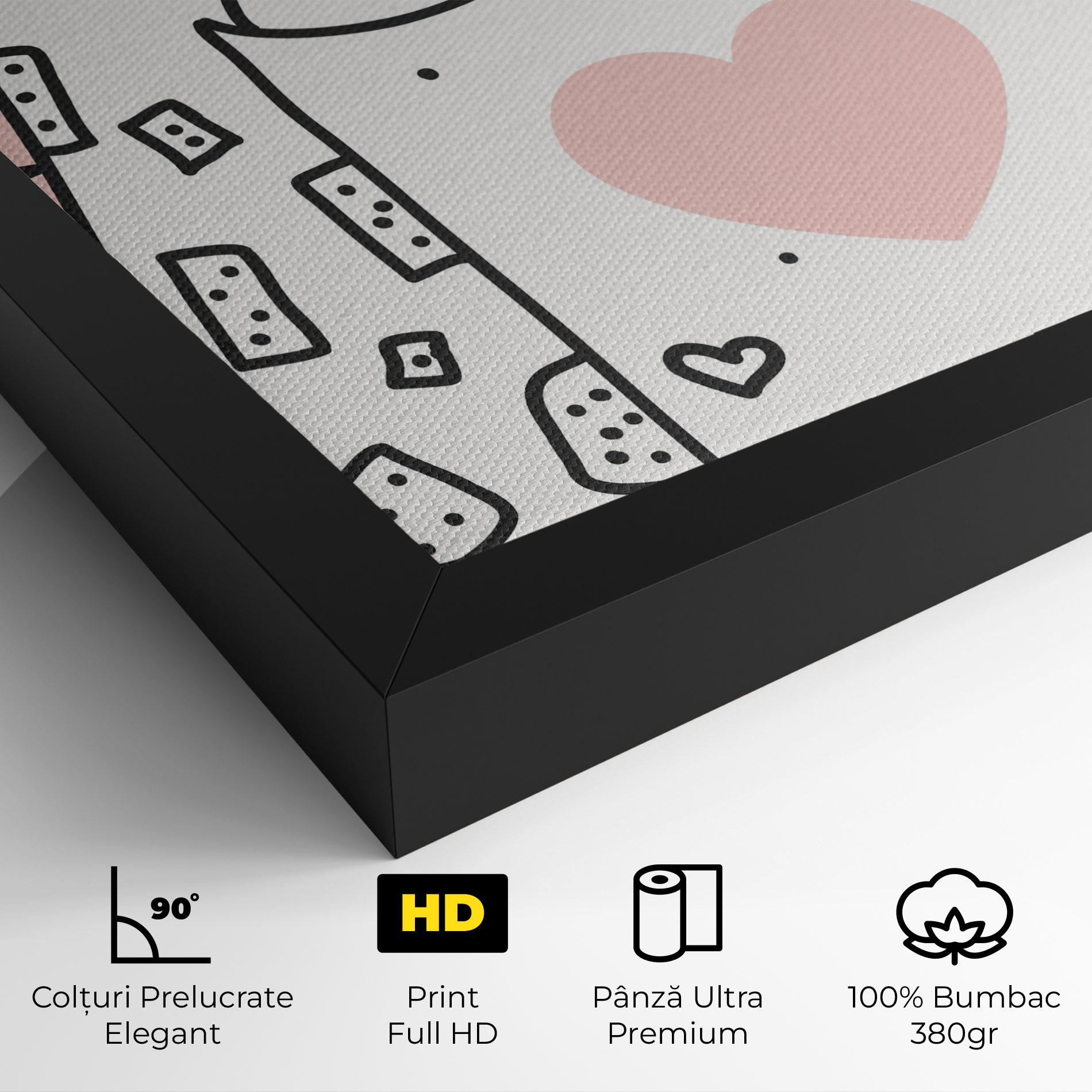 Tablou Canvas Giraffe Couple mockup 4