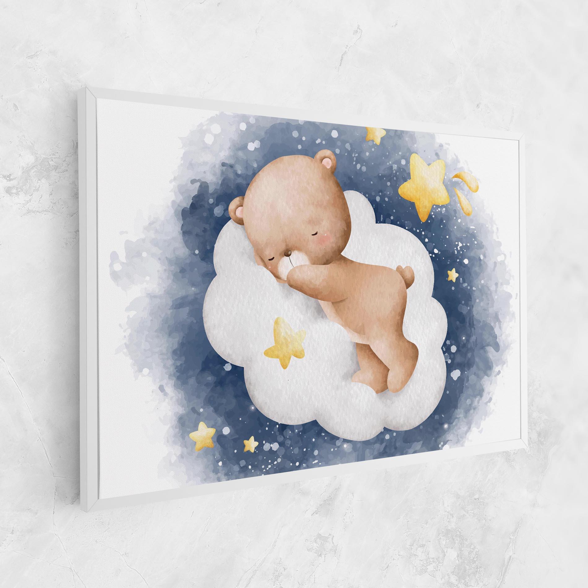 Tablou Canvas Bear Cloud Sleep mockup 1