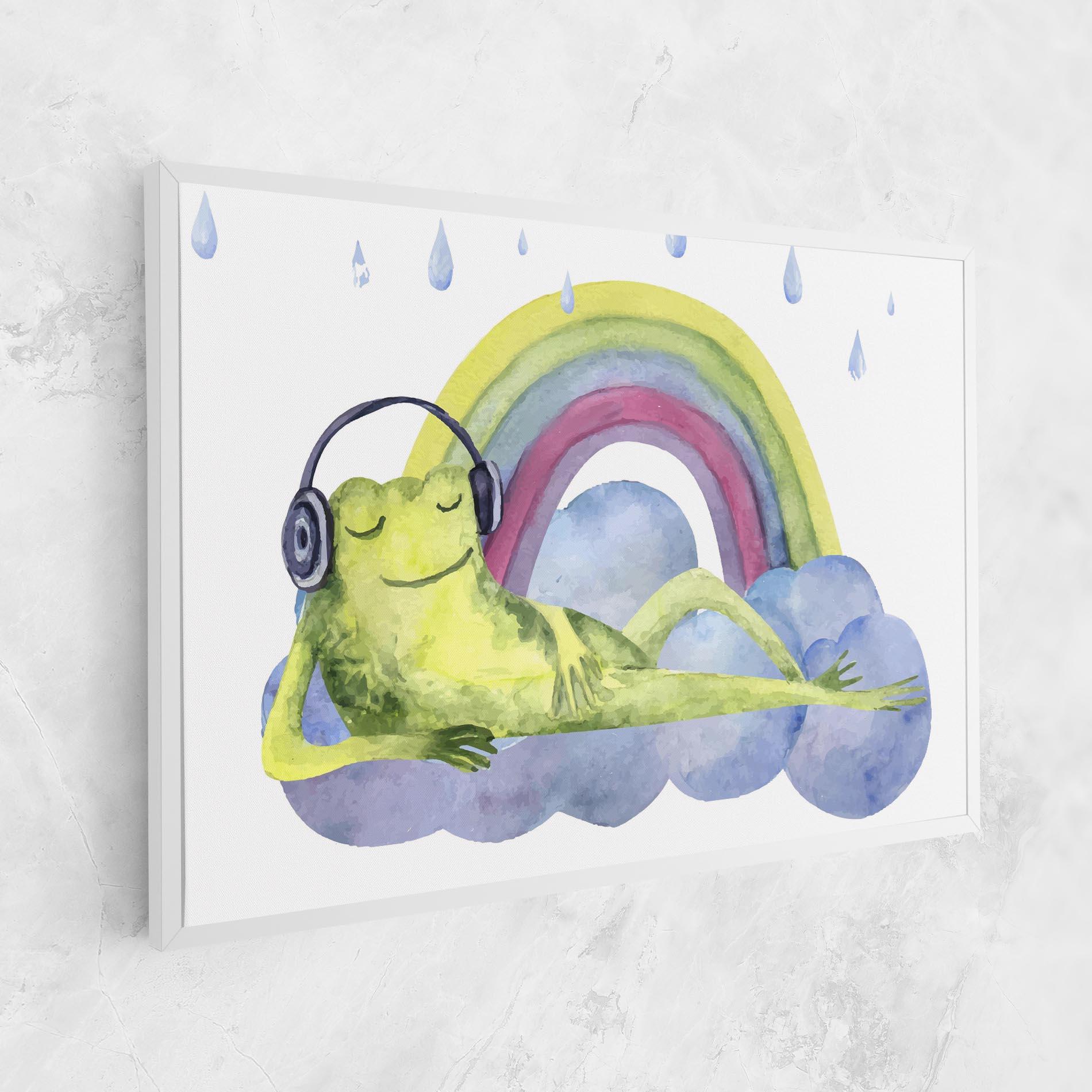 Tablou Canvas Rainbow Frog mockup 1