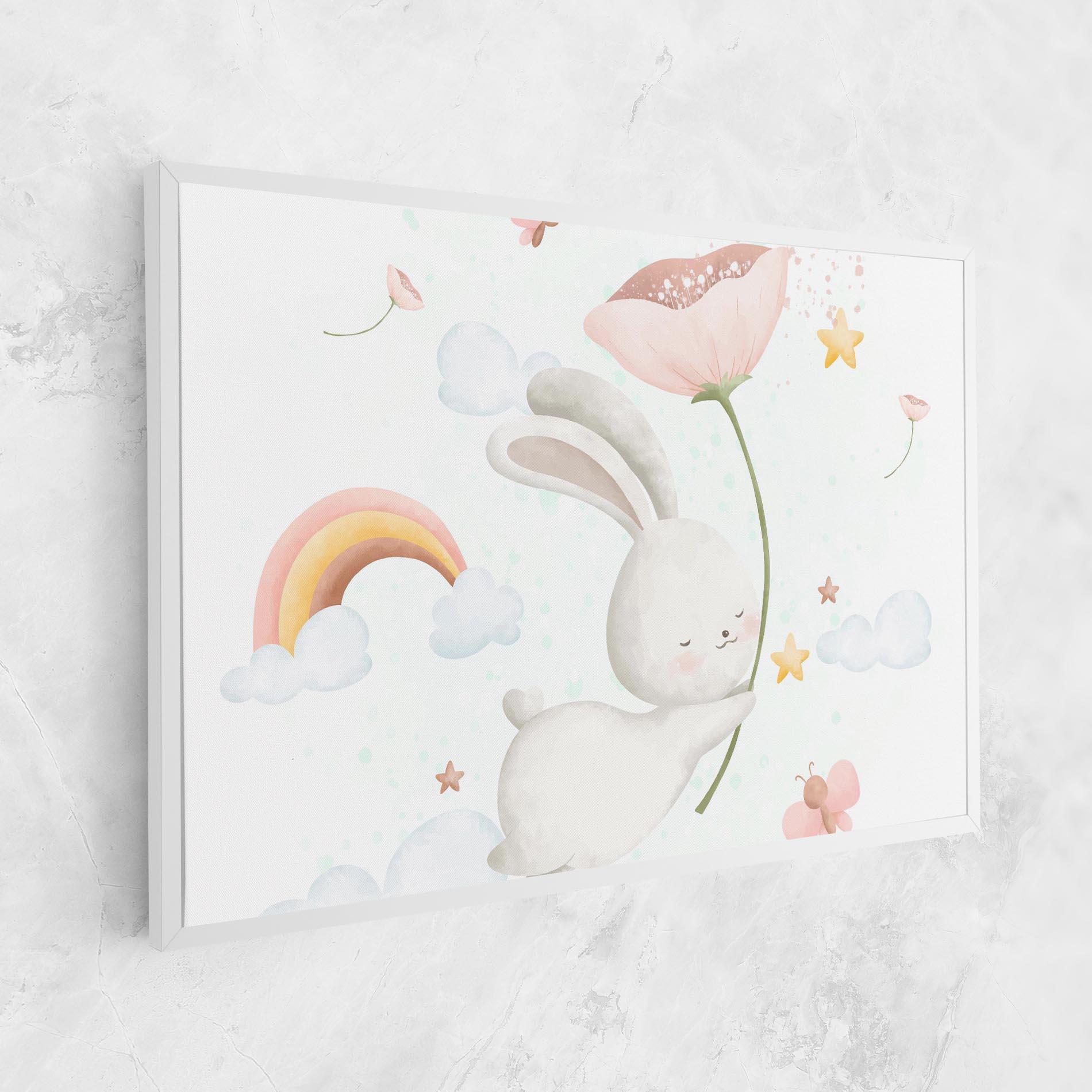 Tablou Canvas Spring Flower Bunny mockup 1