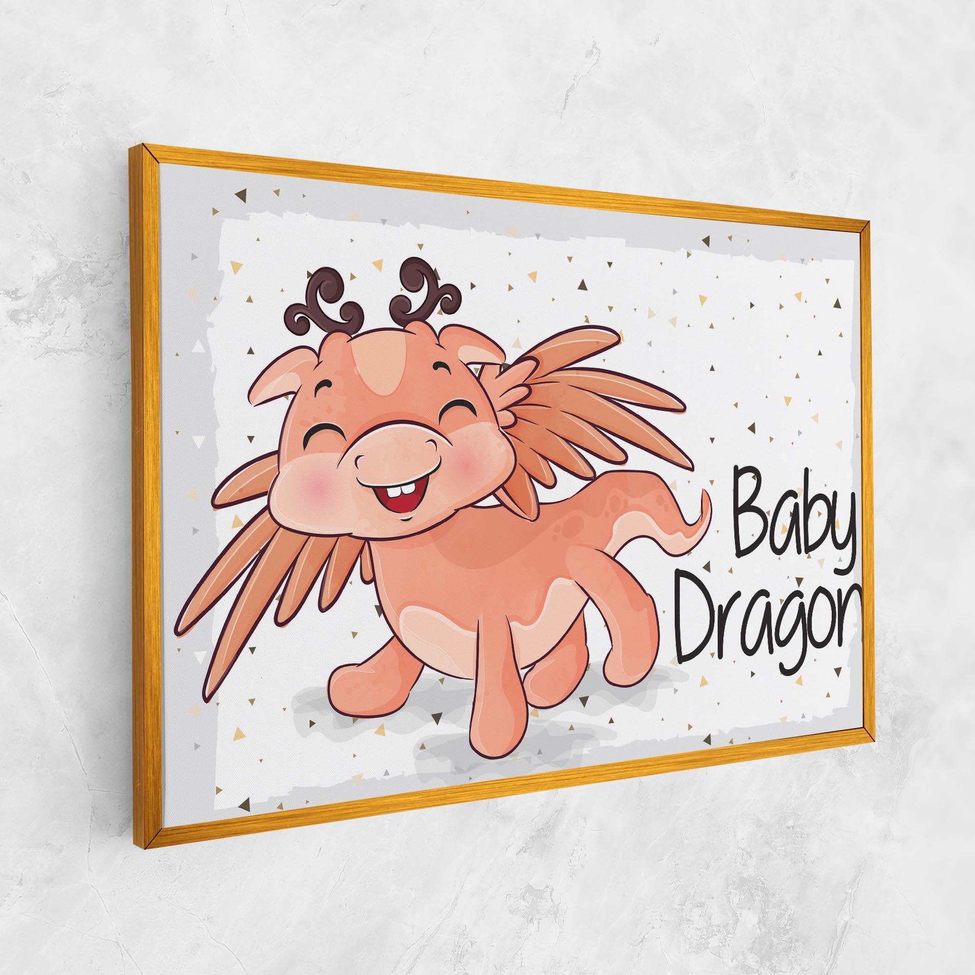 Tablou Canvas Baby Cute Dragon mockup 1