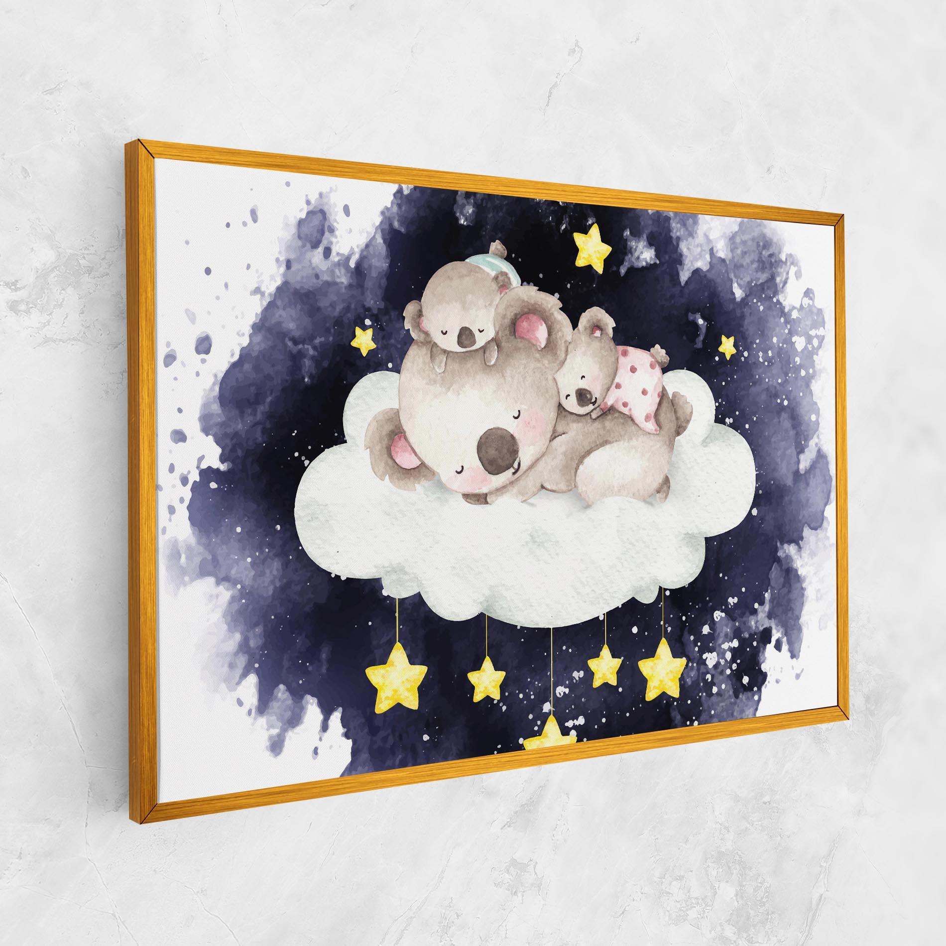 Tablou Canvas Baby Koala Sleeping mockup 1