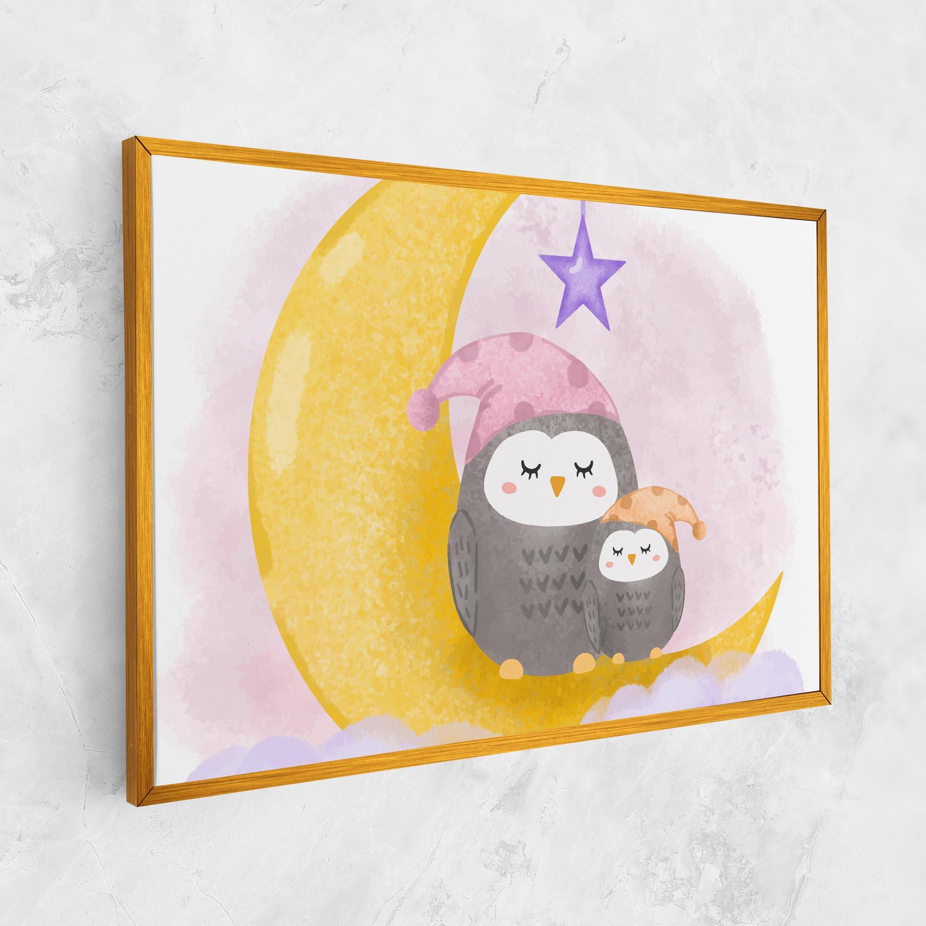 Tablou Canvas Baby Owl mockup 1