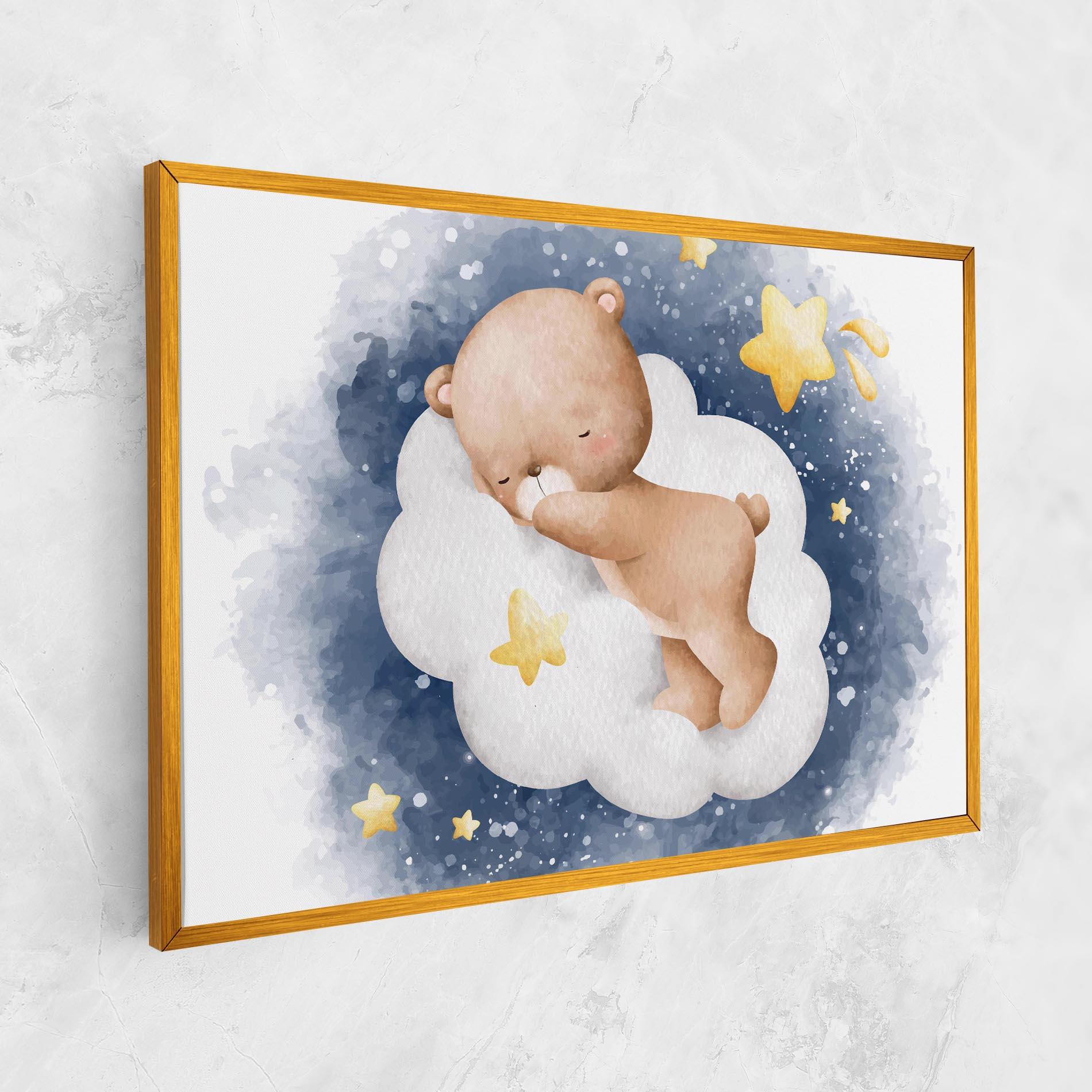 Tablou Canvas Bear Cloud Sleep mockup 1