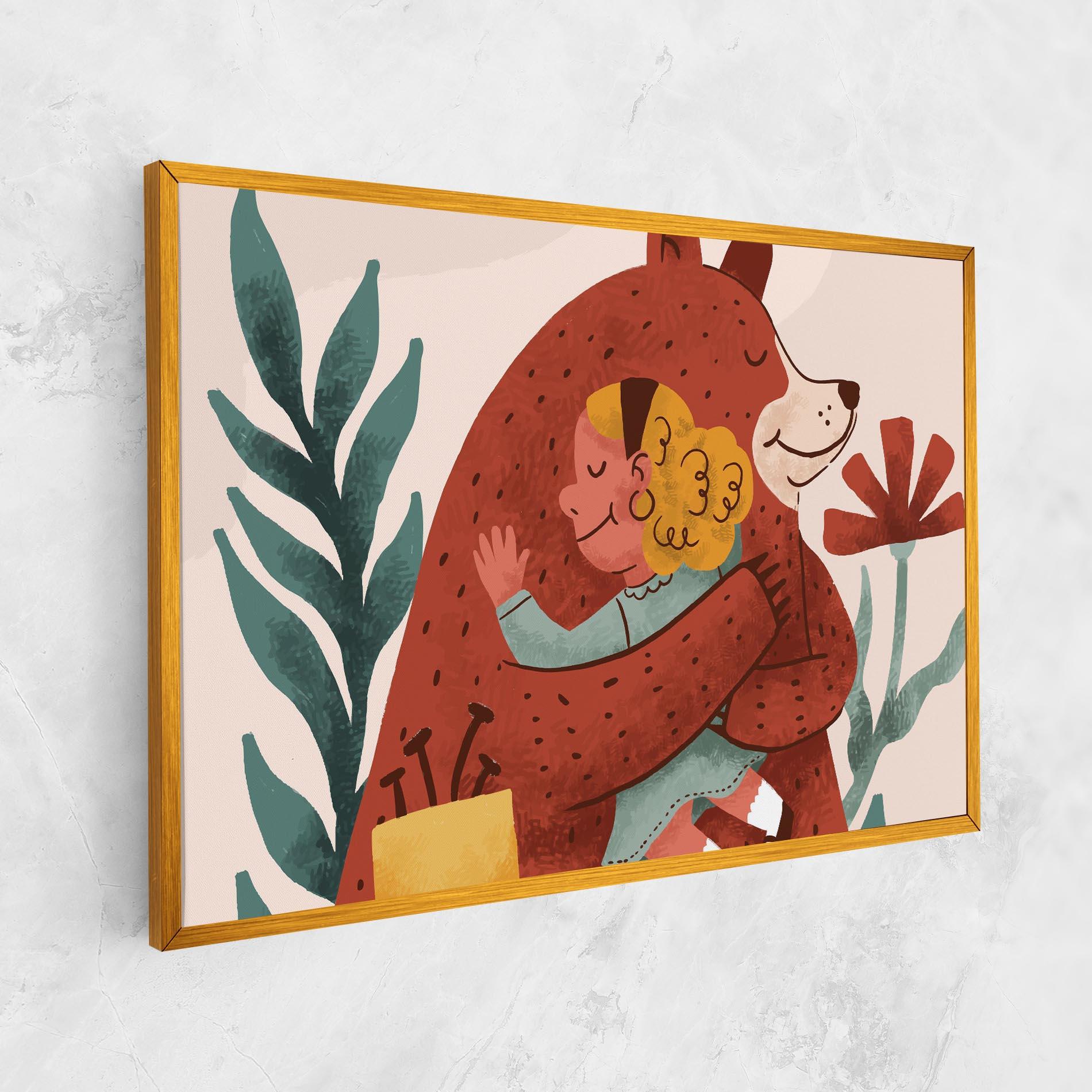 Tablou Canvas Bear Hug mockup 1