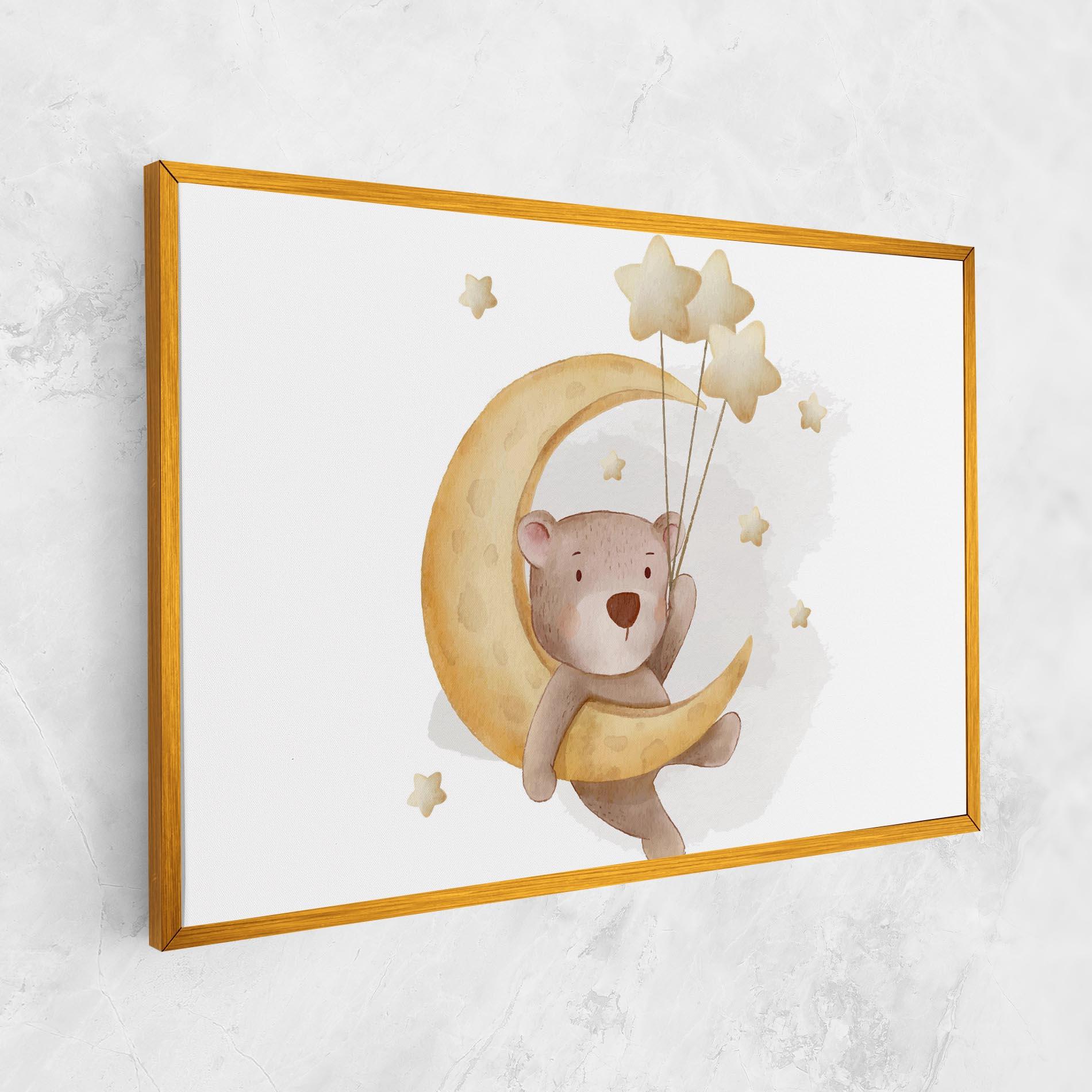 Tablou Canvas Bear Moon mockup 1