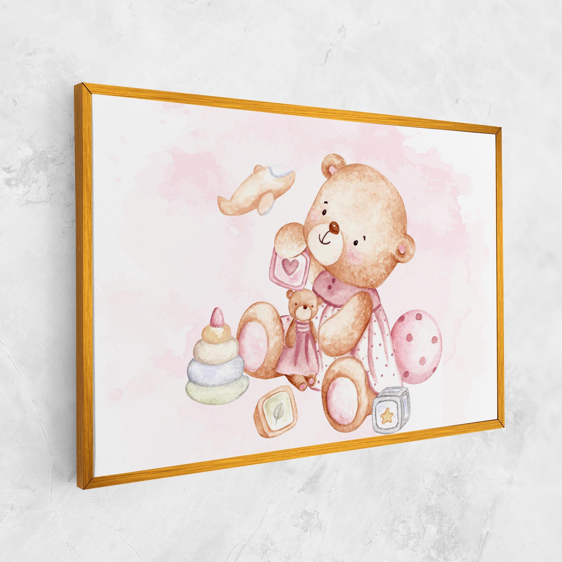 Tablou Canvas Bear With Toys mockup 1