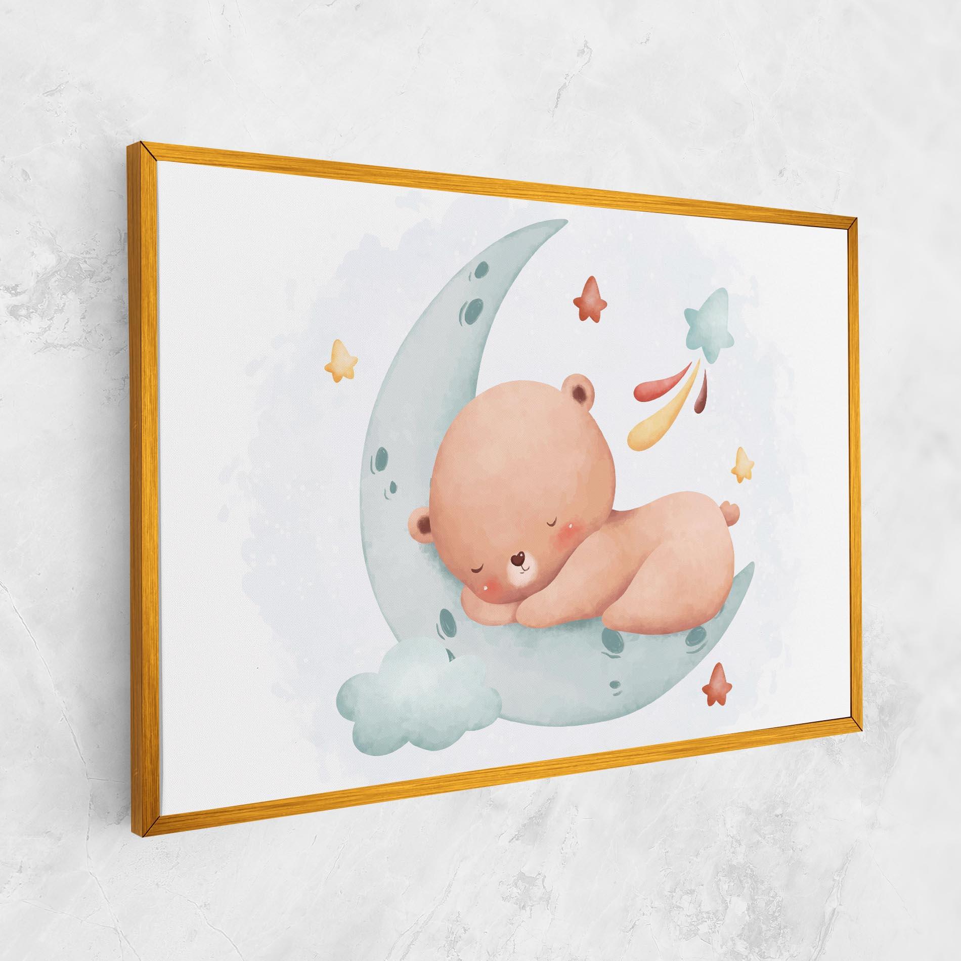 Tablou Canvas Blue Moon Bear mockup 1