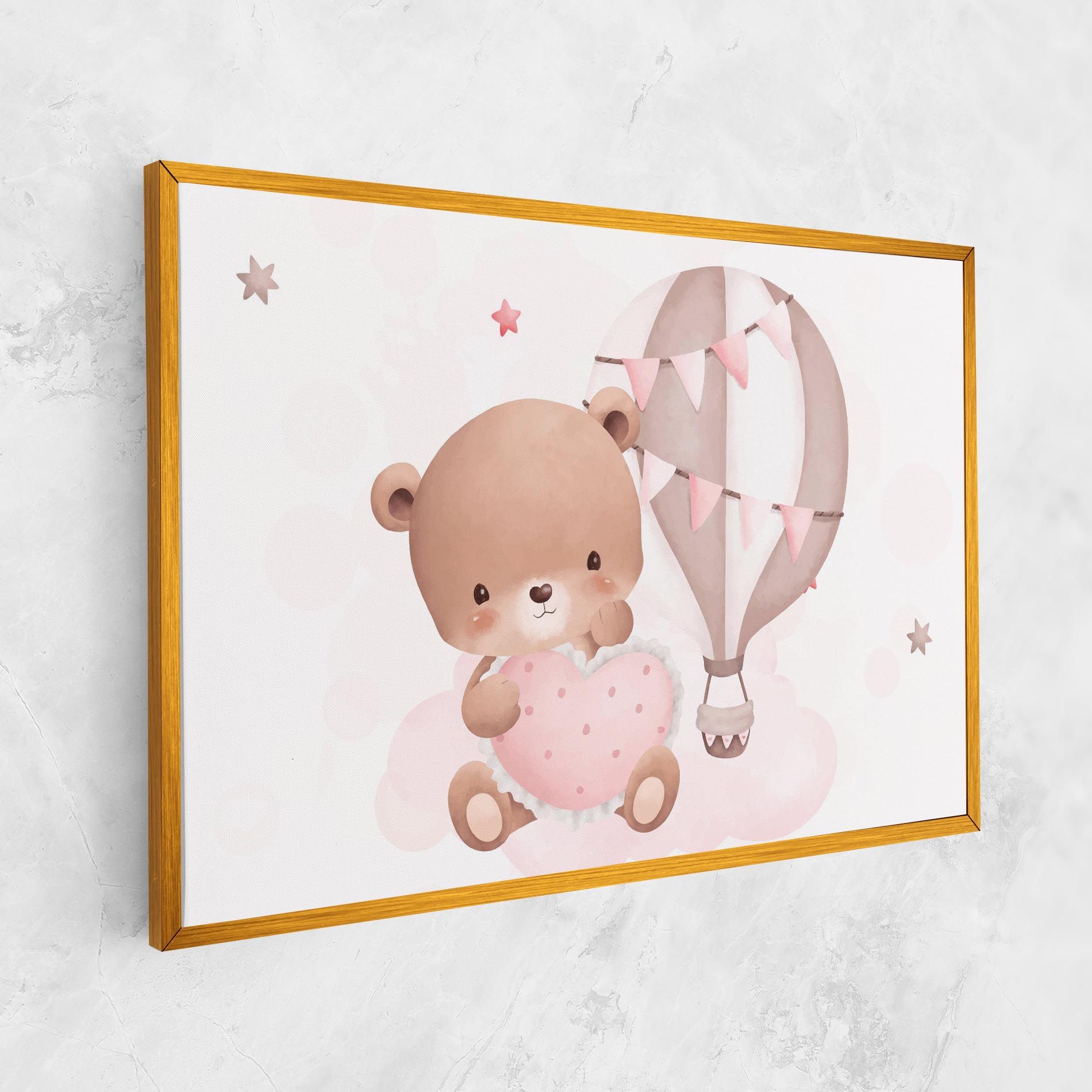 Pink Heart Bear mockup 1