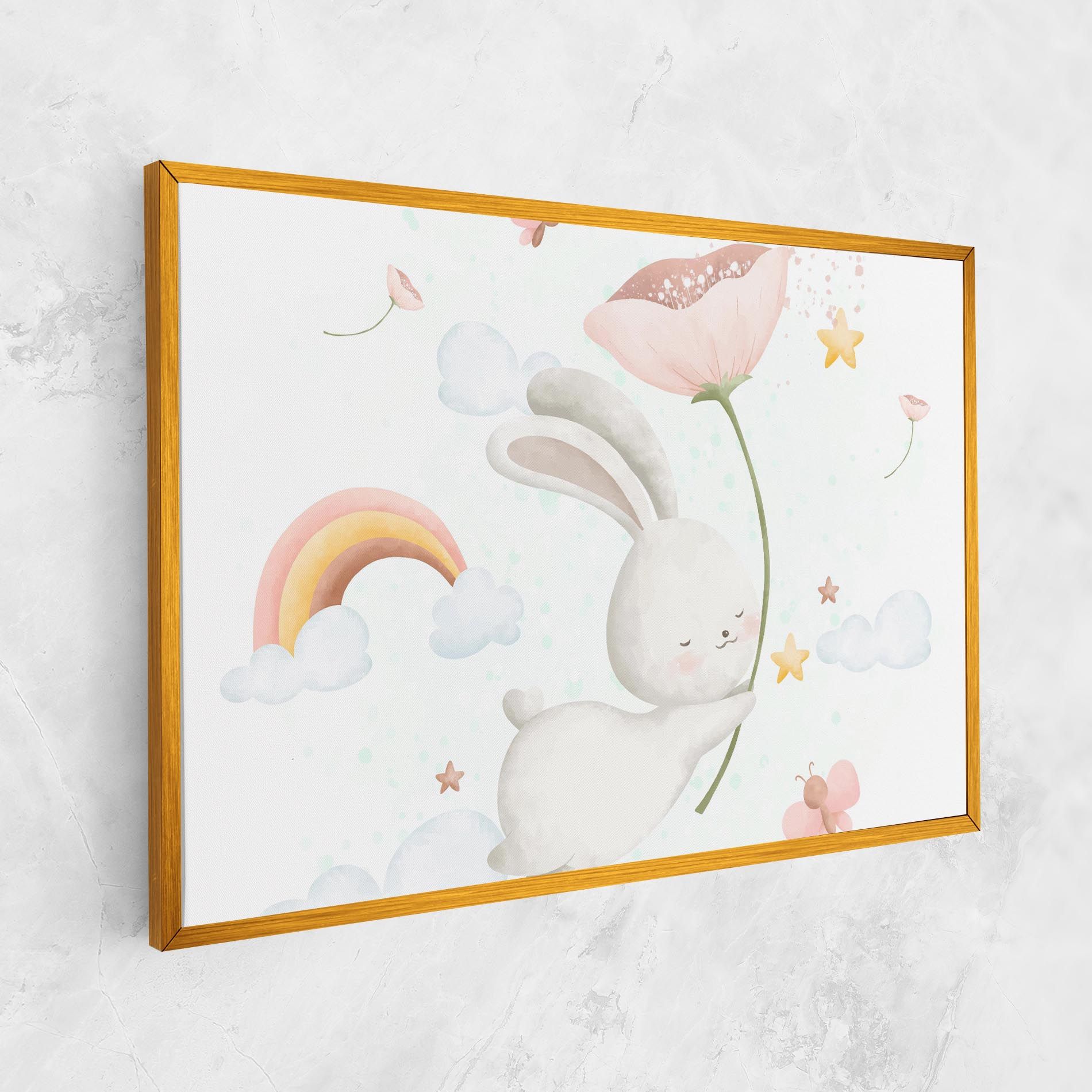 Spring Flower Bunny mockup 1