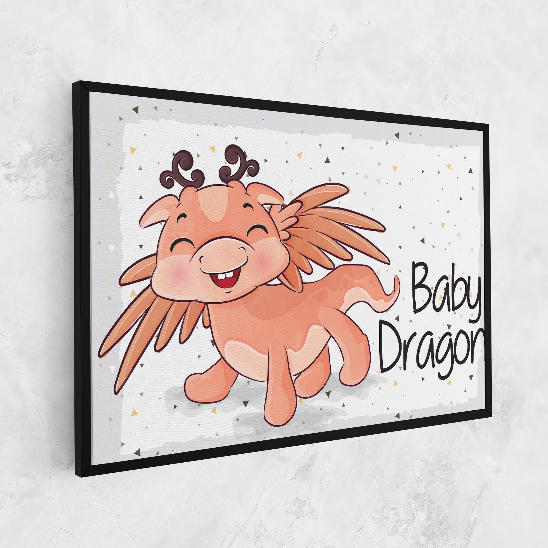 Tablou Canvas Baby Cute Dragon mockup 1