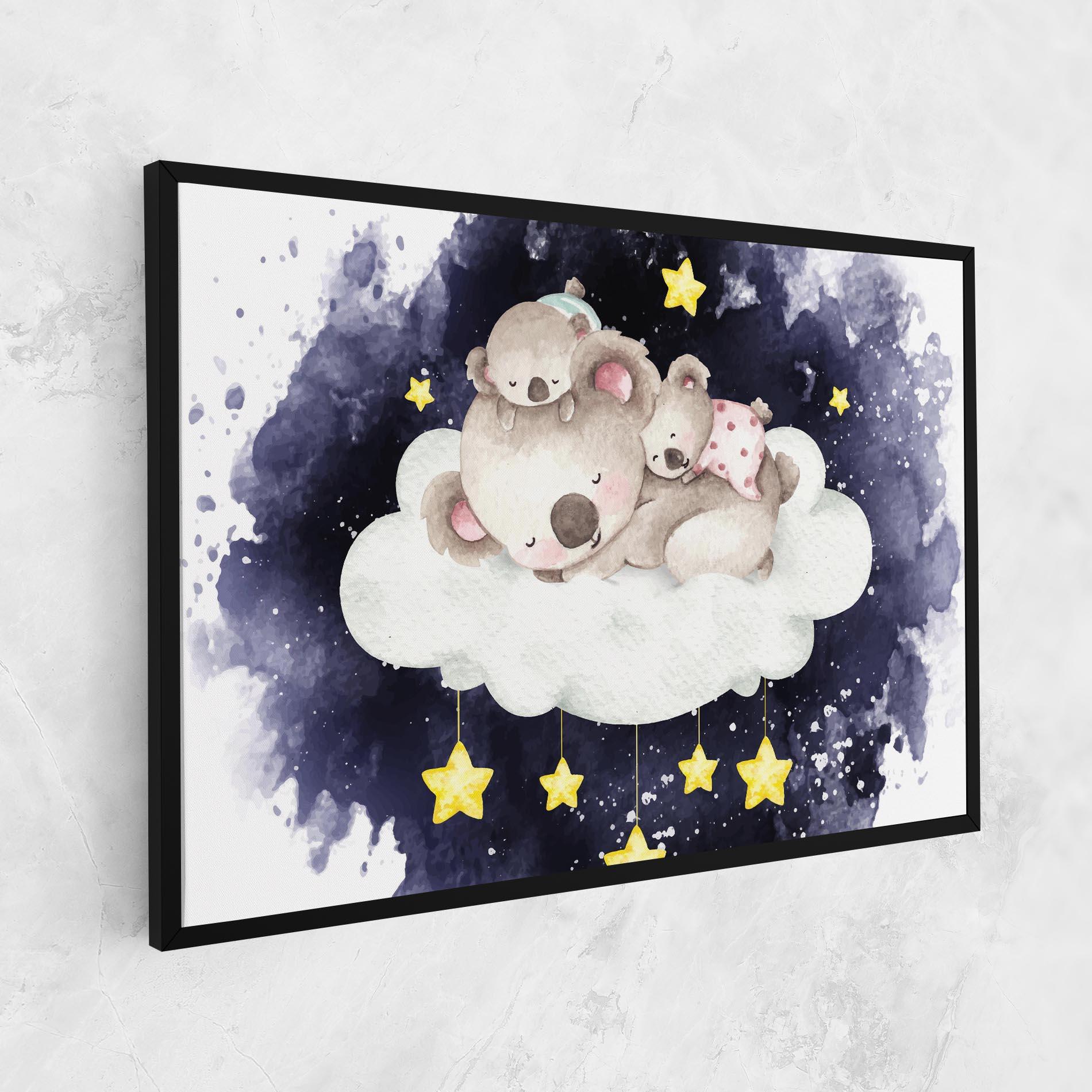 Tablou Canvas Baby Koala Sleeping mockup 1