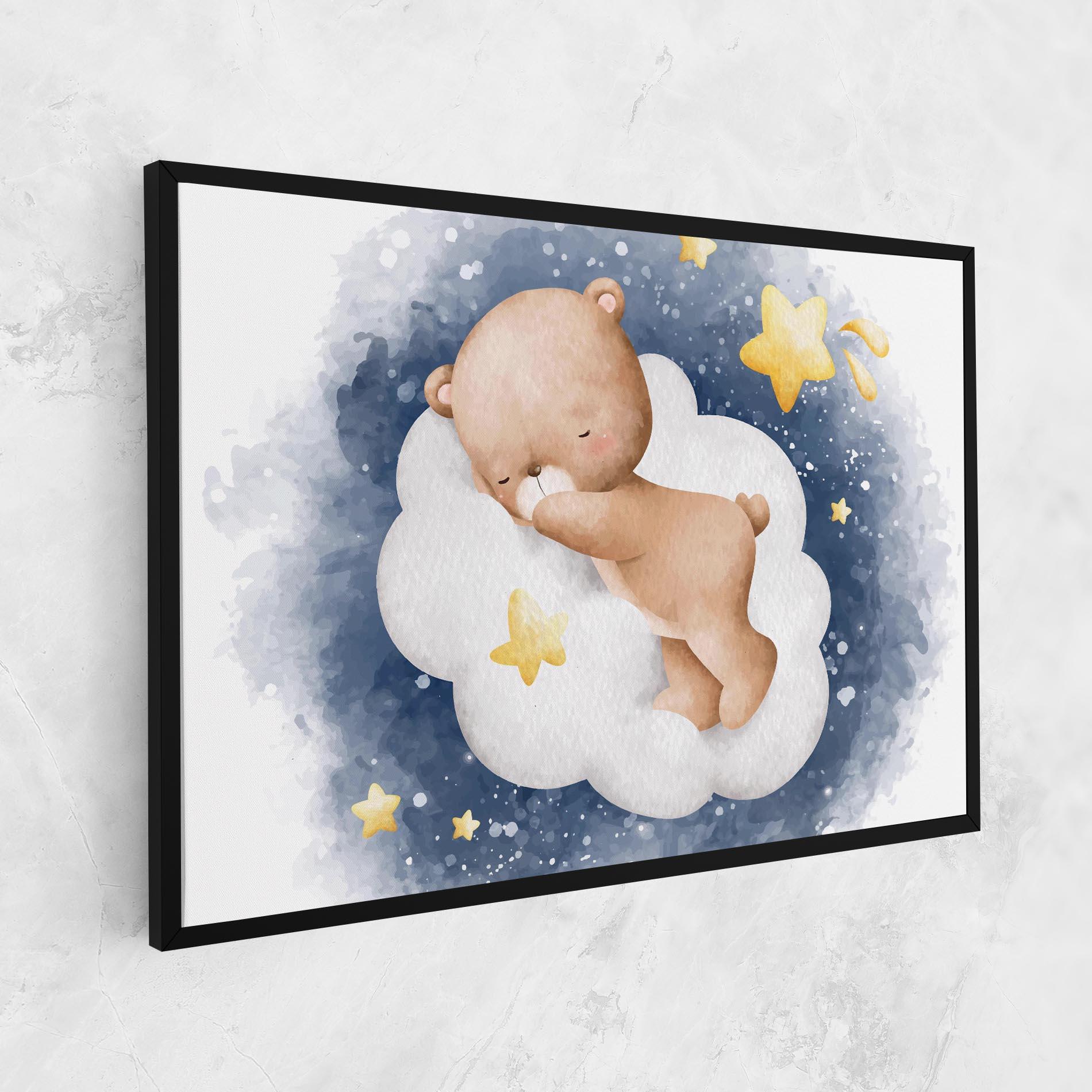 Tablou Canvas Bear Cloud Sleep mockup 1