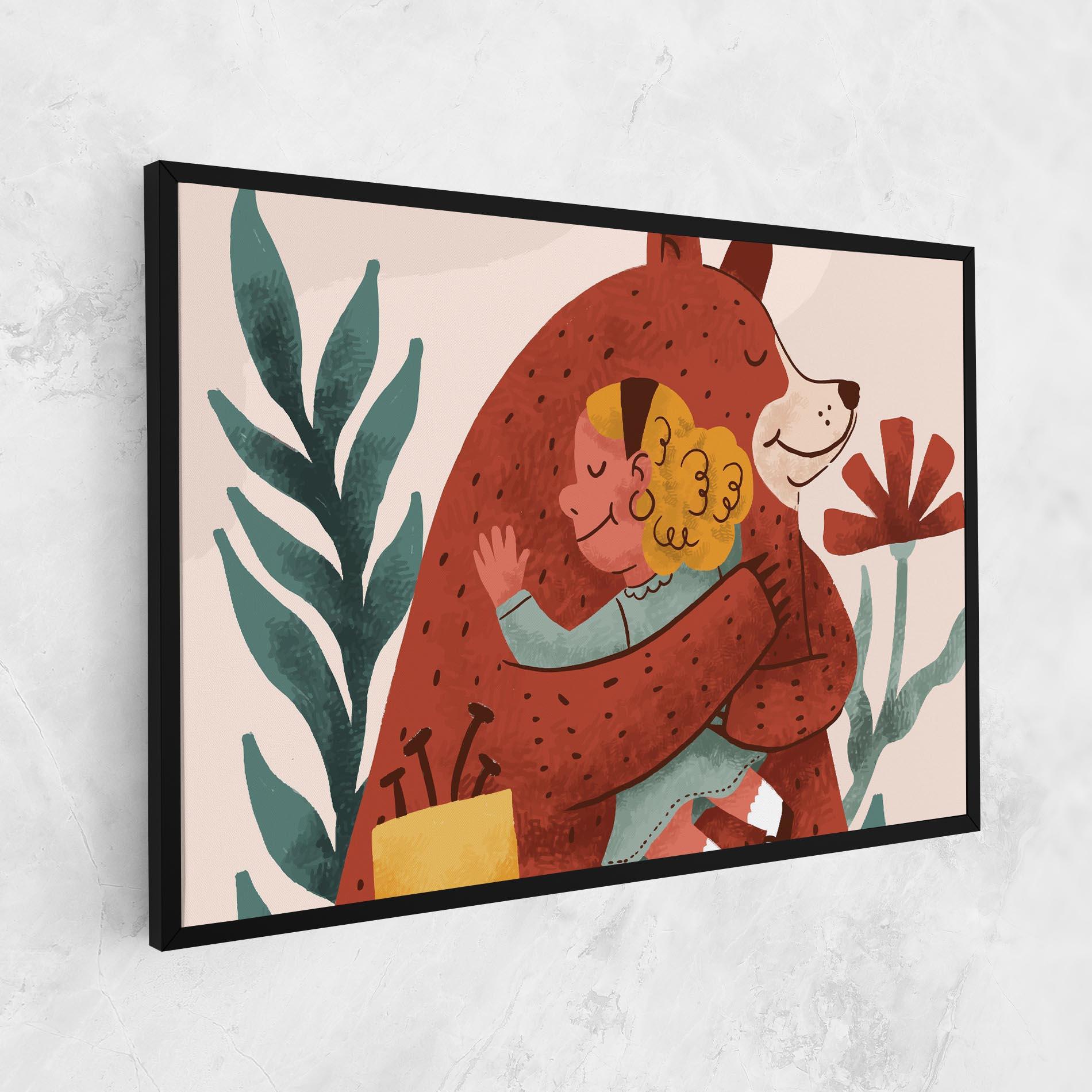 Tablou Canvas Bear Hug mockup 1