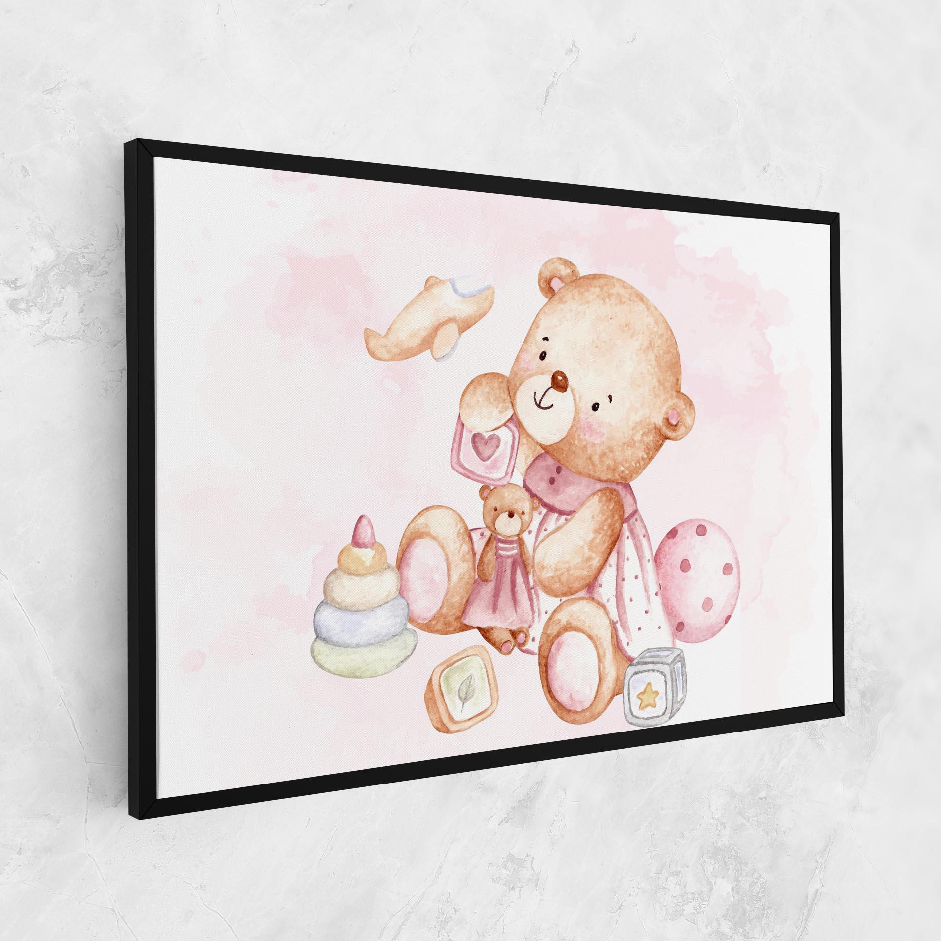 Tablou Canvas Bear With Toys mockup 1