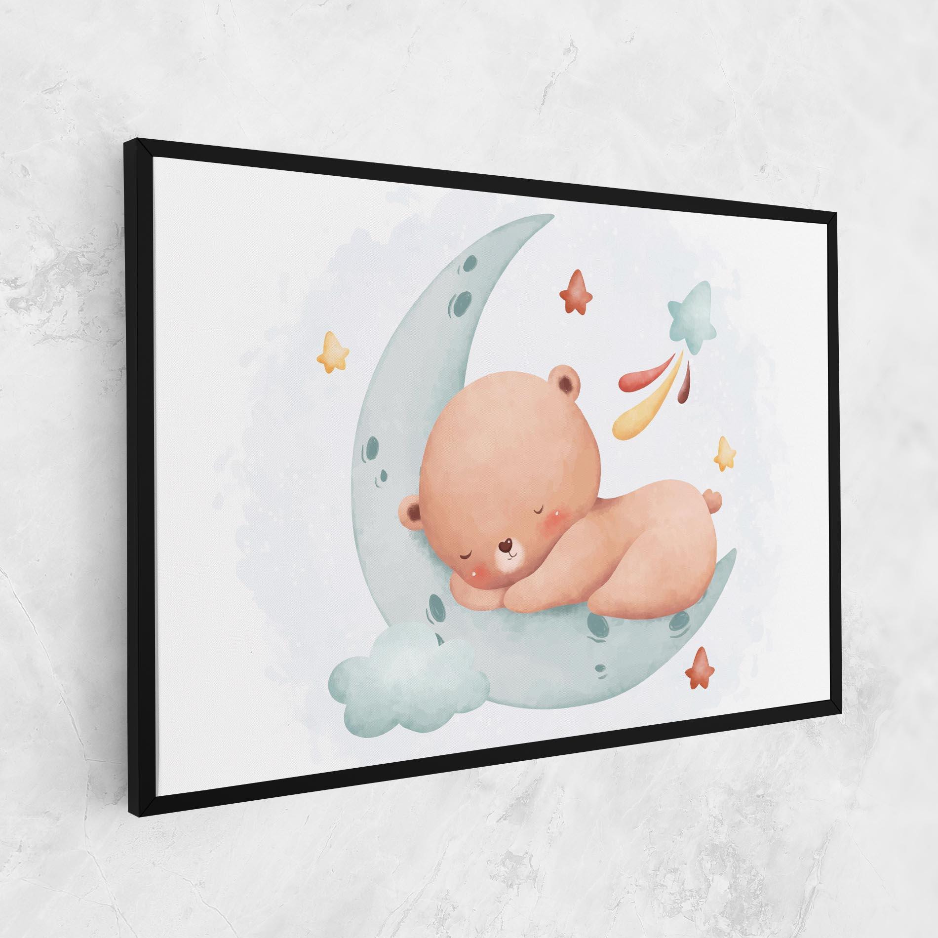 Tablou Canvas Blue Moon Bear mockup 1