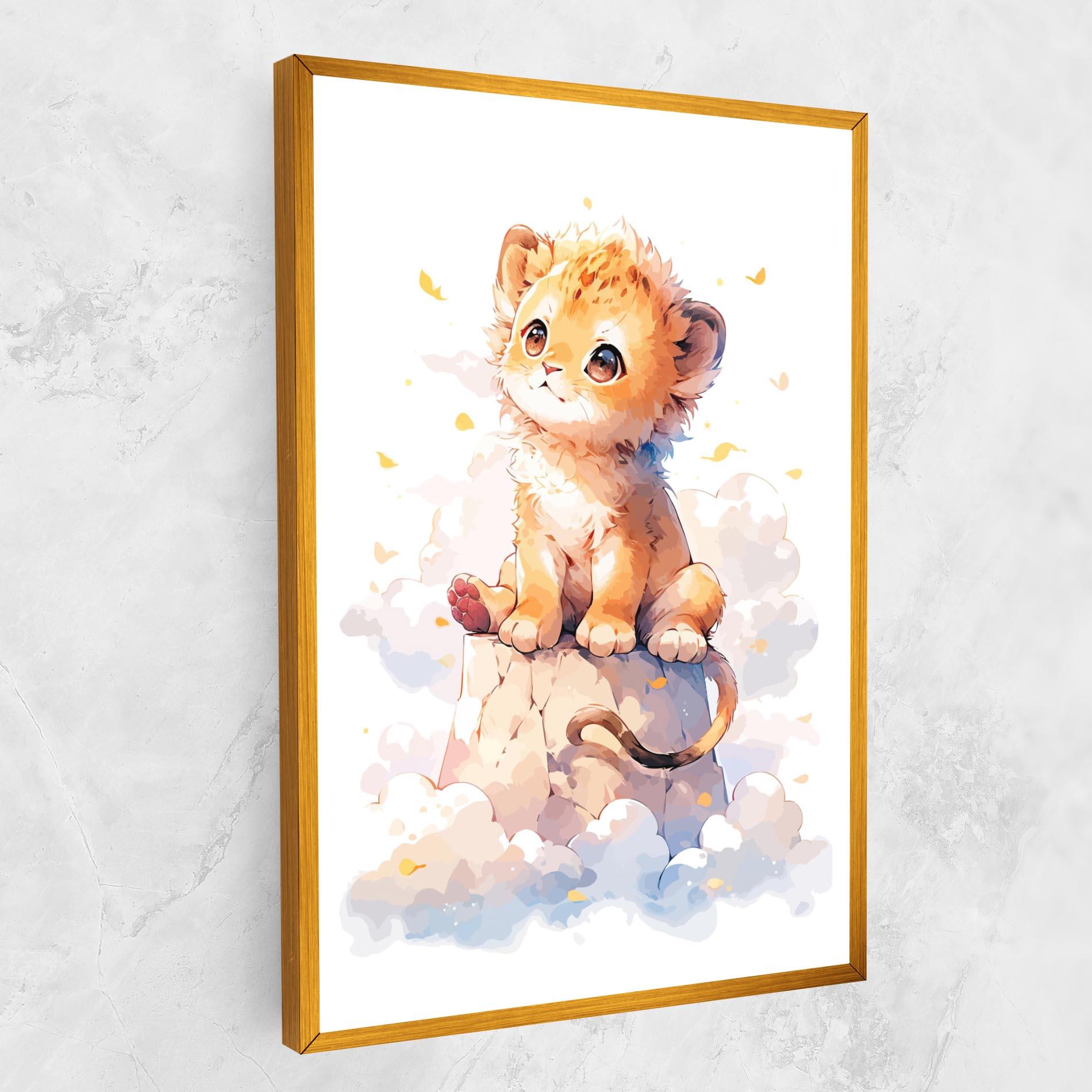 Tablou Canvas Cute Cloud Lion mockup 1