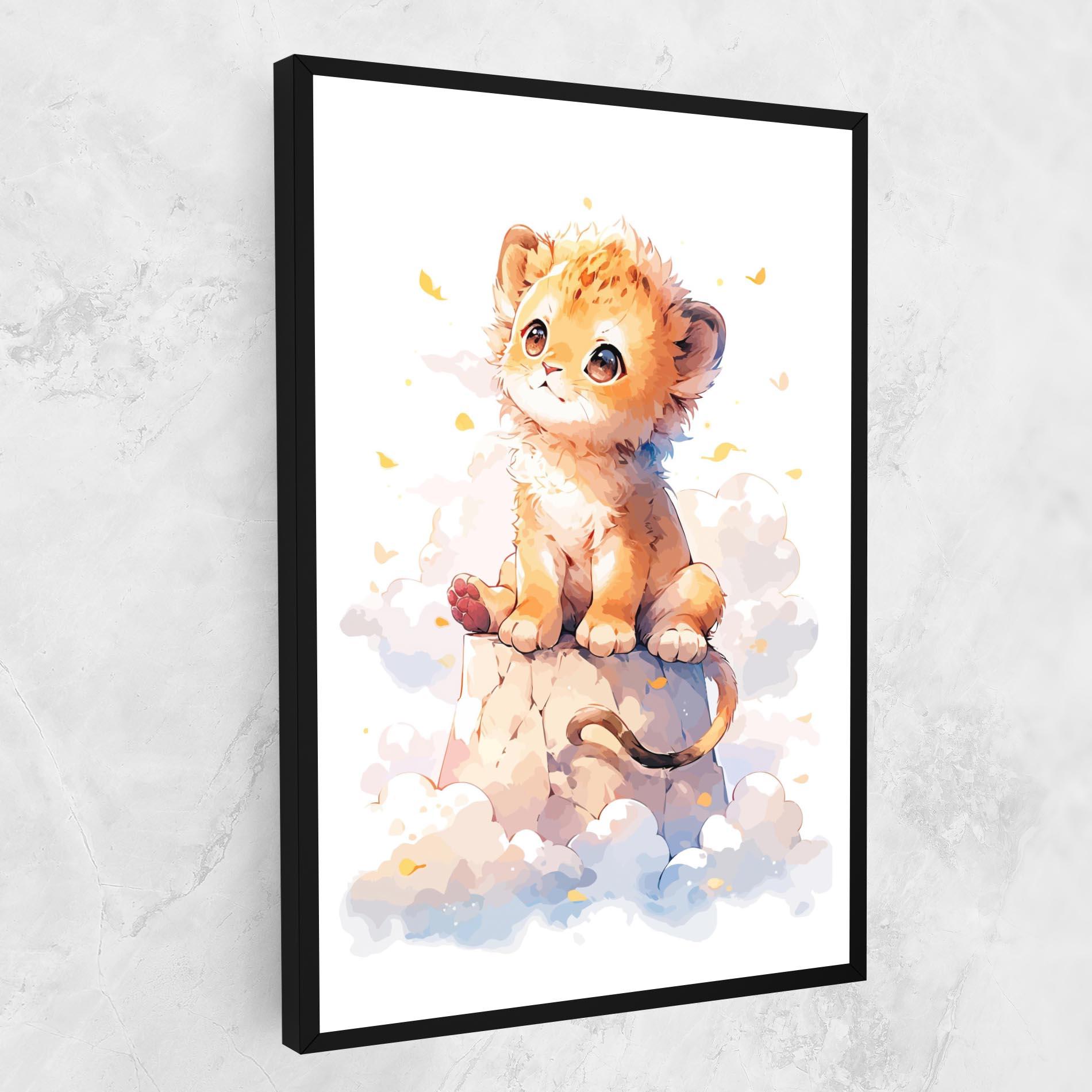 Tablou Canvas Cute Cloud Lion mockup 1