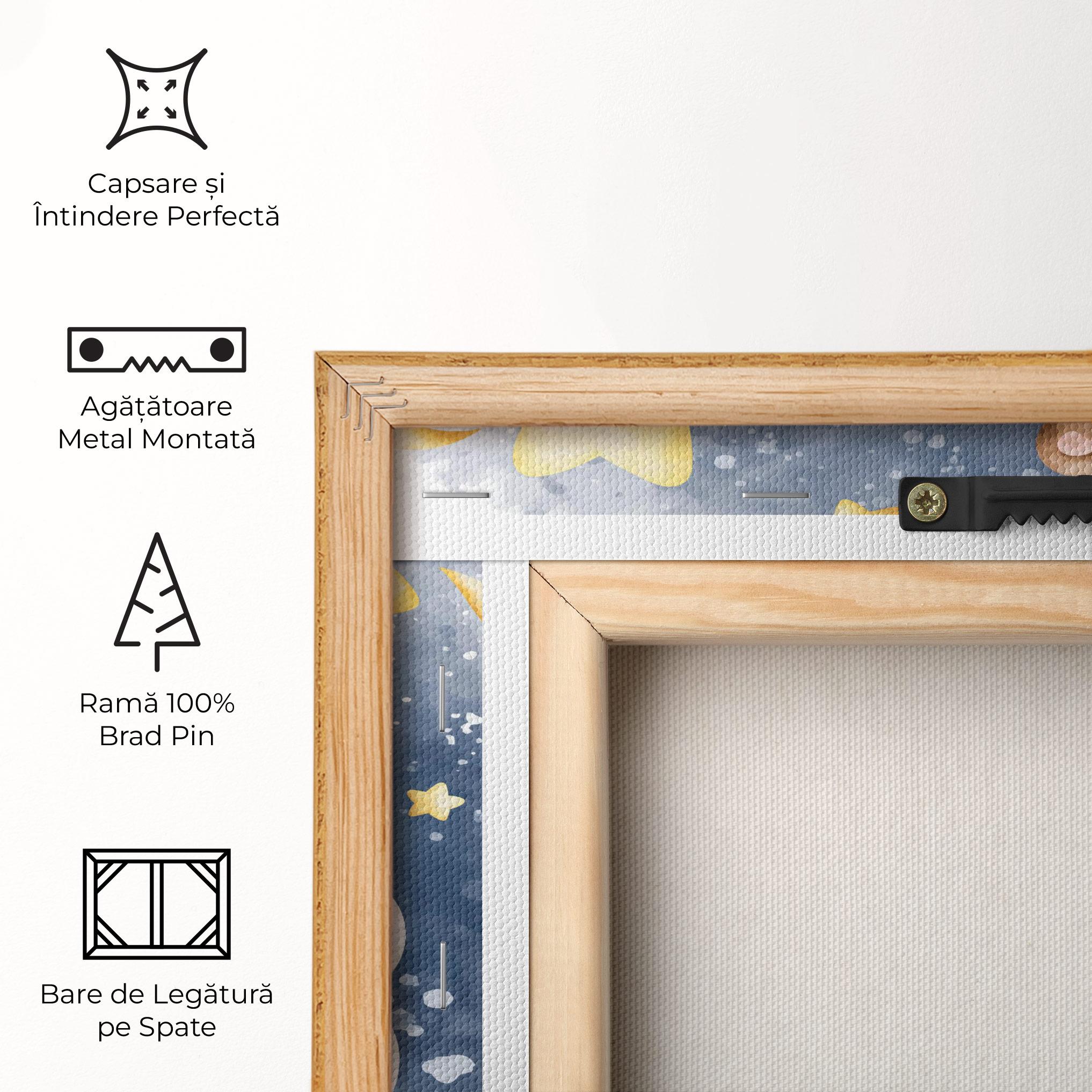 Tablou Canvas Bear Cloud Sleep mockup 5