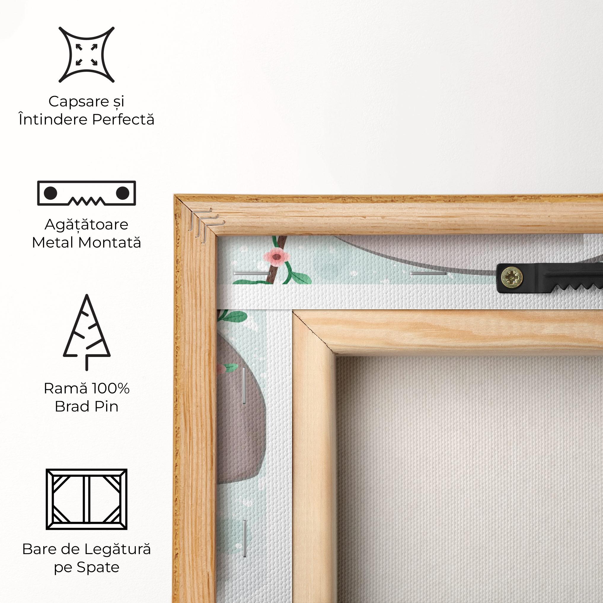 Tablou Canvas Bird Baby Elephant mockup 5