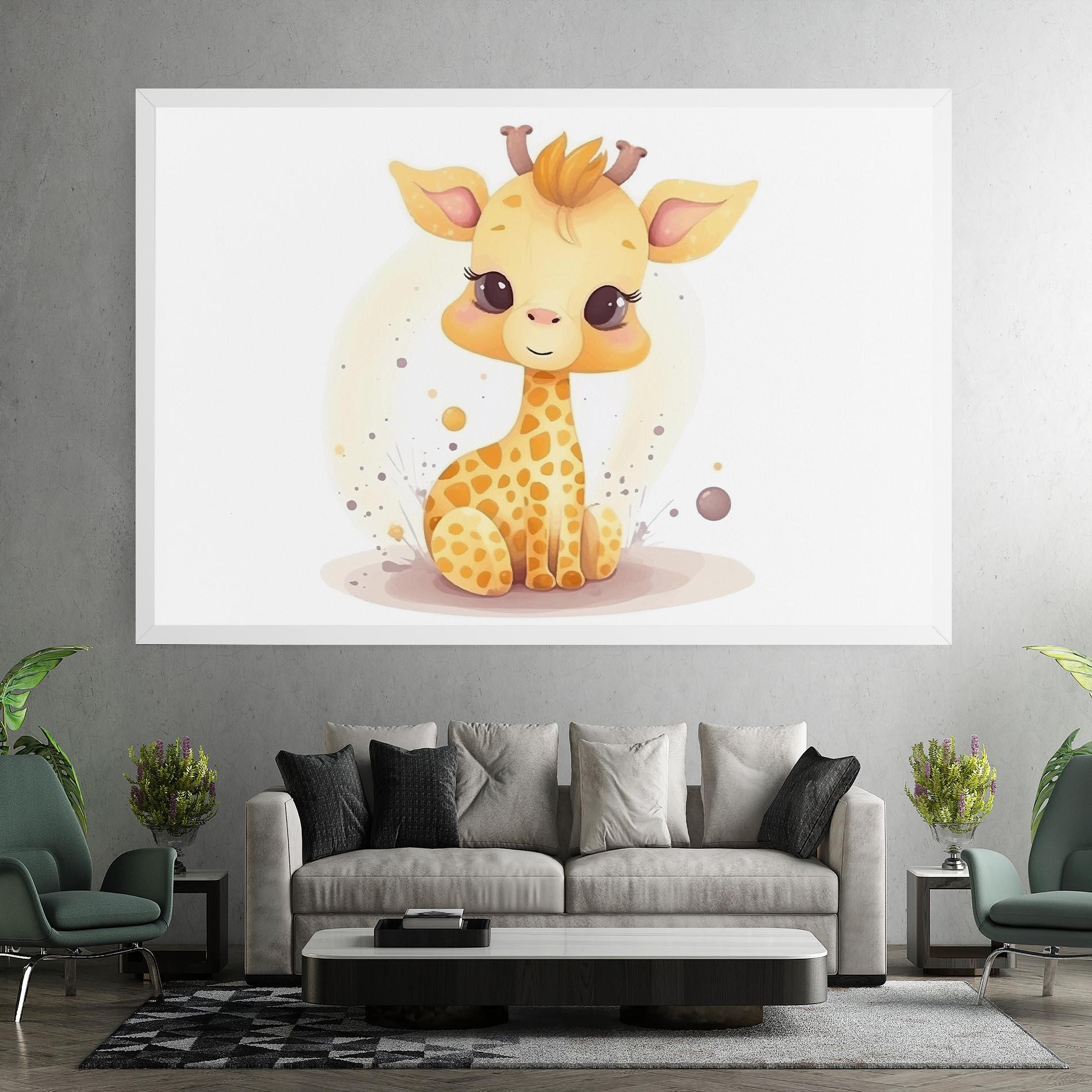 Tablou Canvas Adorable Giraffe mockup 7
