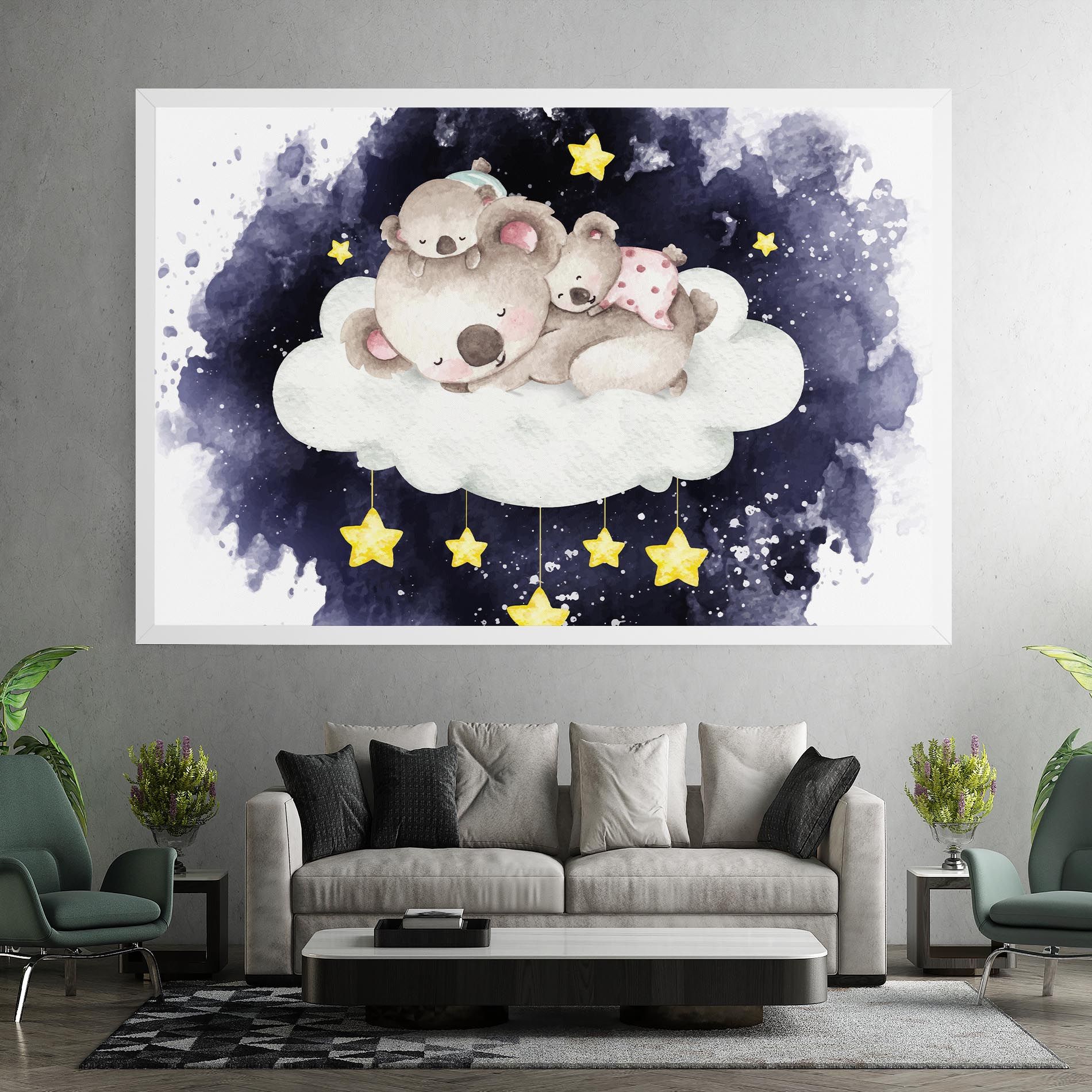 Baby Koala Sleeping mockup 7