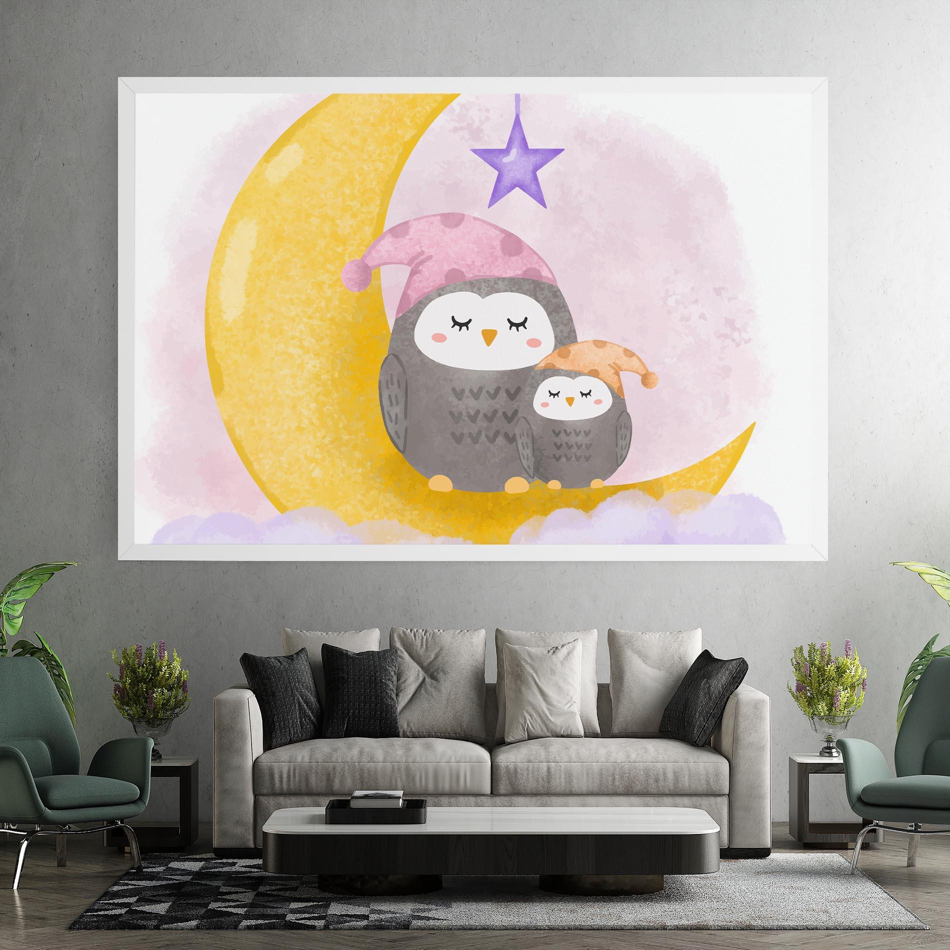 Tablou Canvas Baby Owl mockup 7