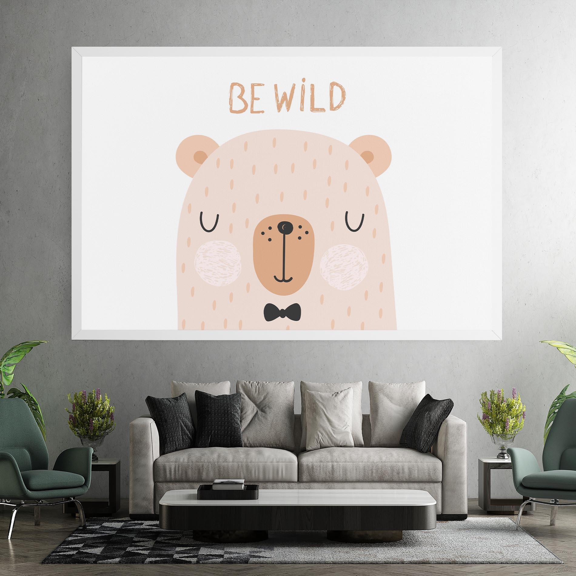 Tablou Canvas Bear Be Wild mockup 7