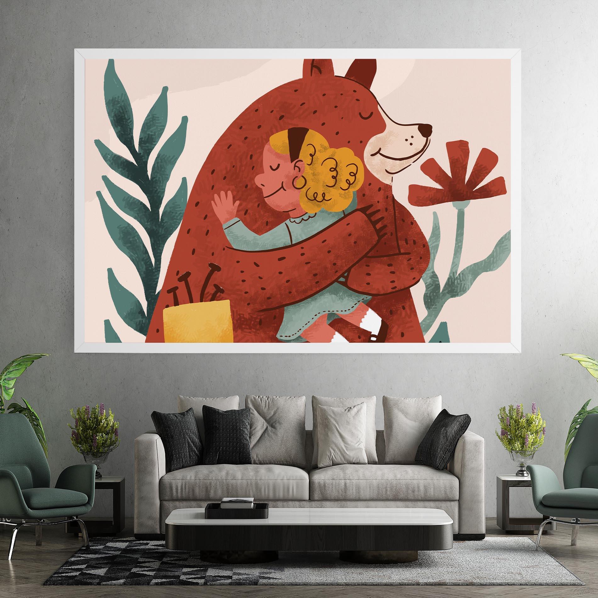 Tablou Canvas Bear Hug mockup 7