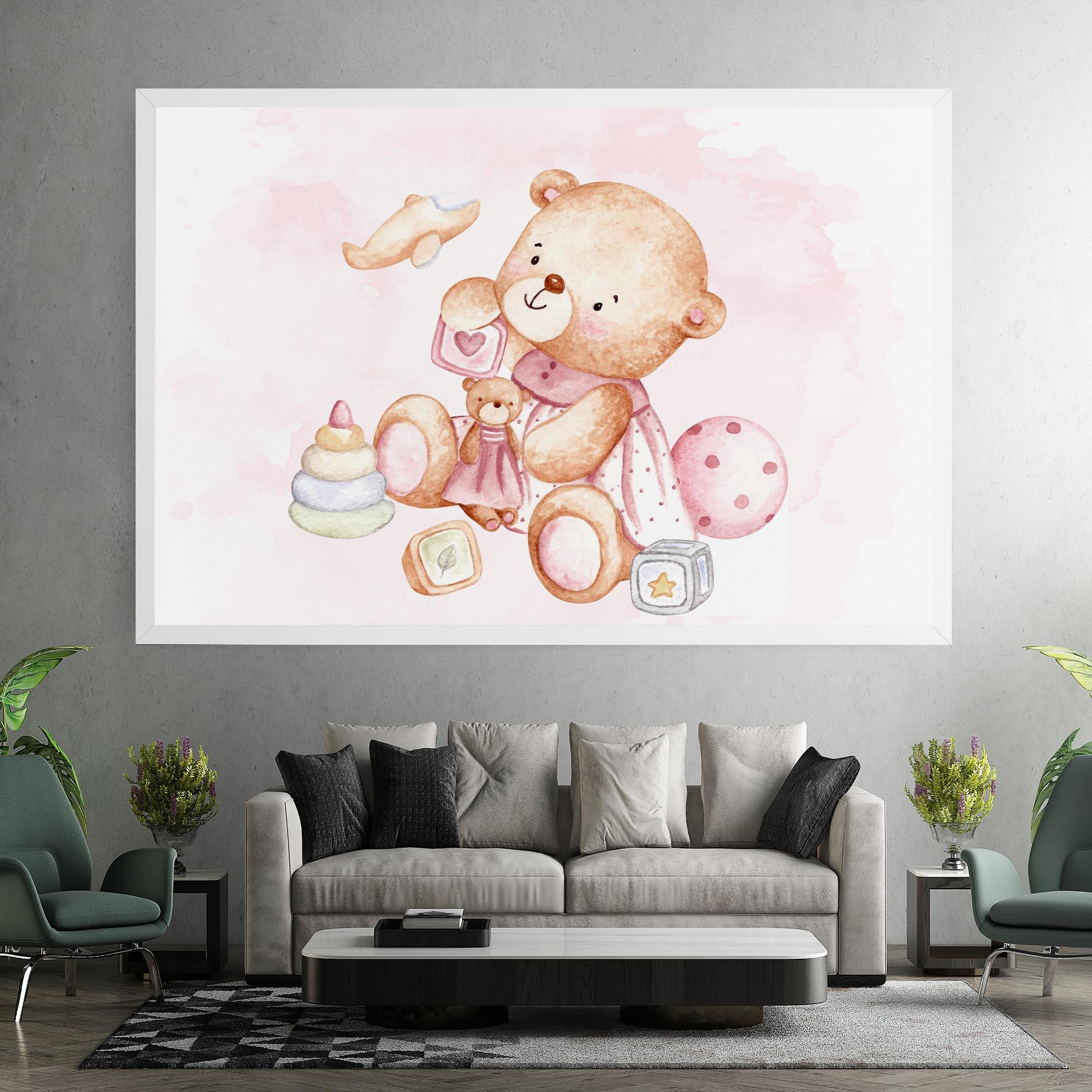 Tablou Canvas Bear With Toys mockup 7