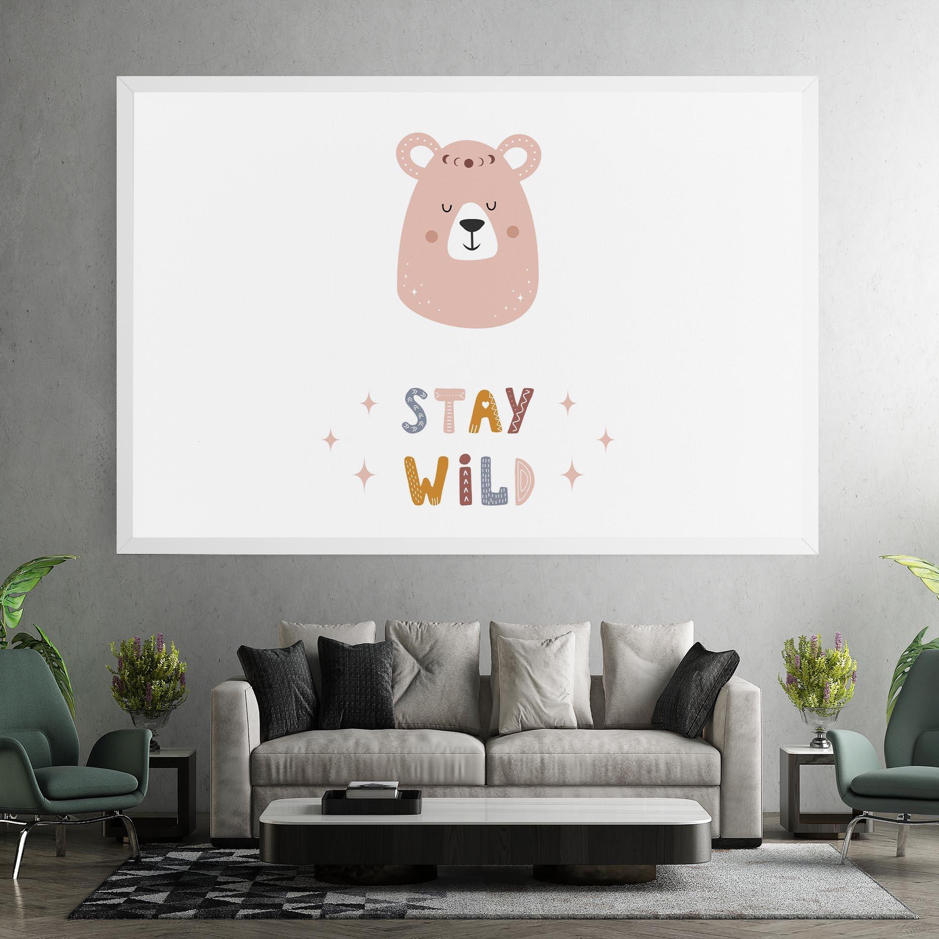 Tablou Canvas Brave Bear mockup 7
