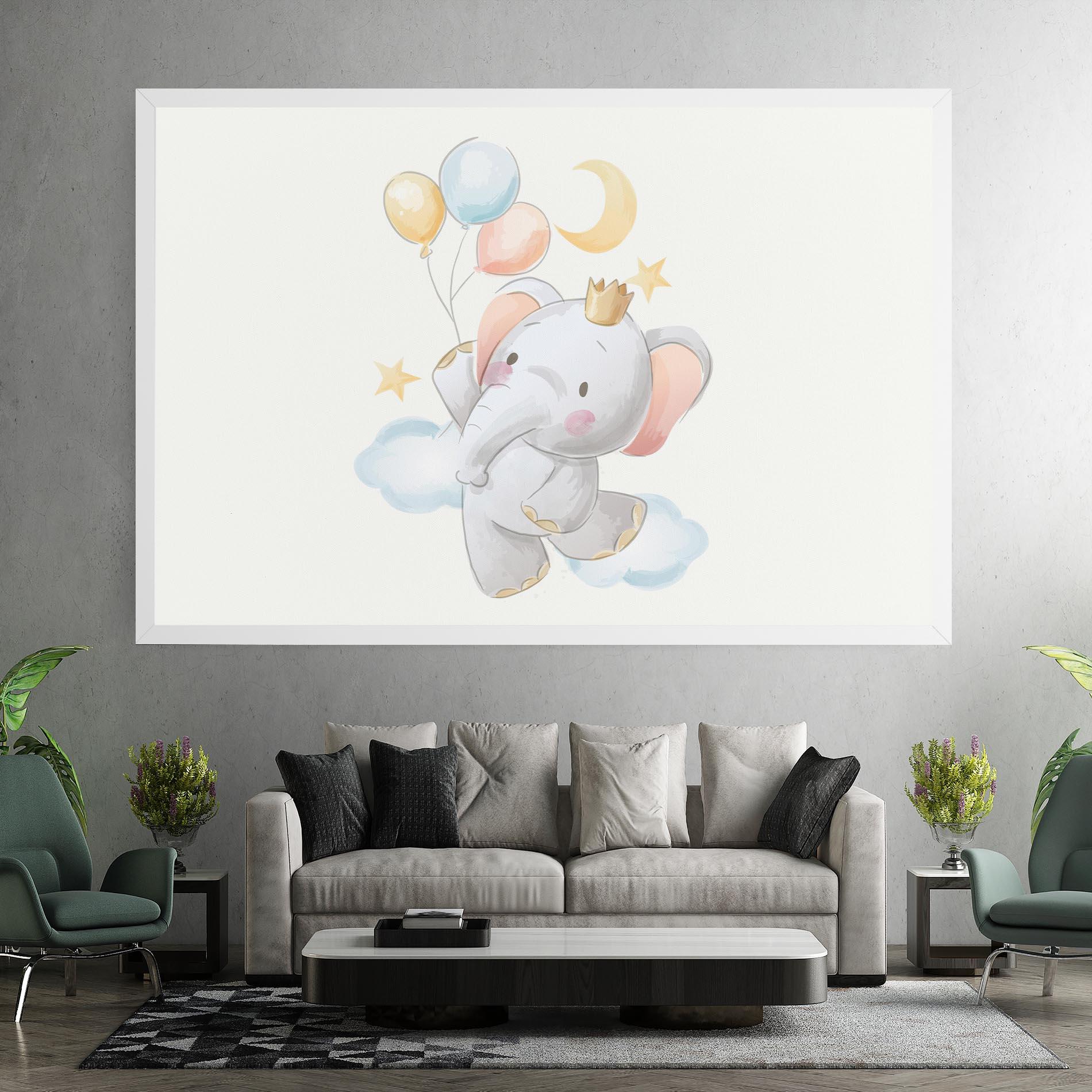 Tablou Canvas Elephant Flying mockup 7