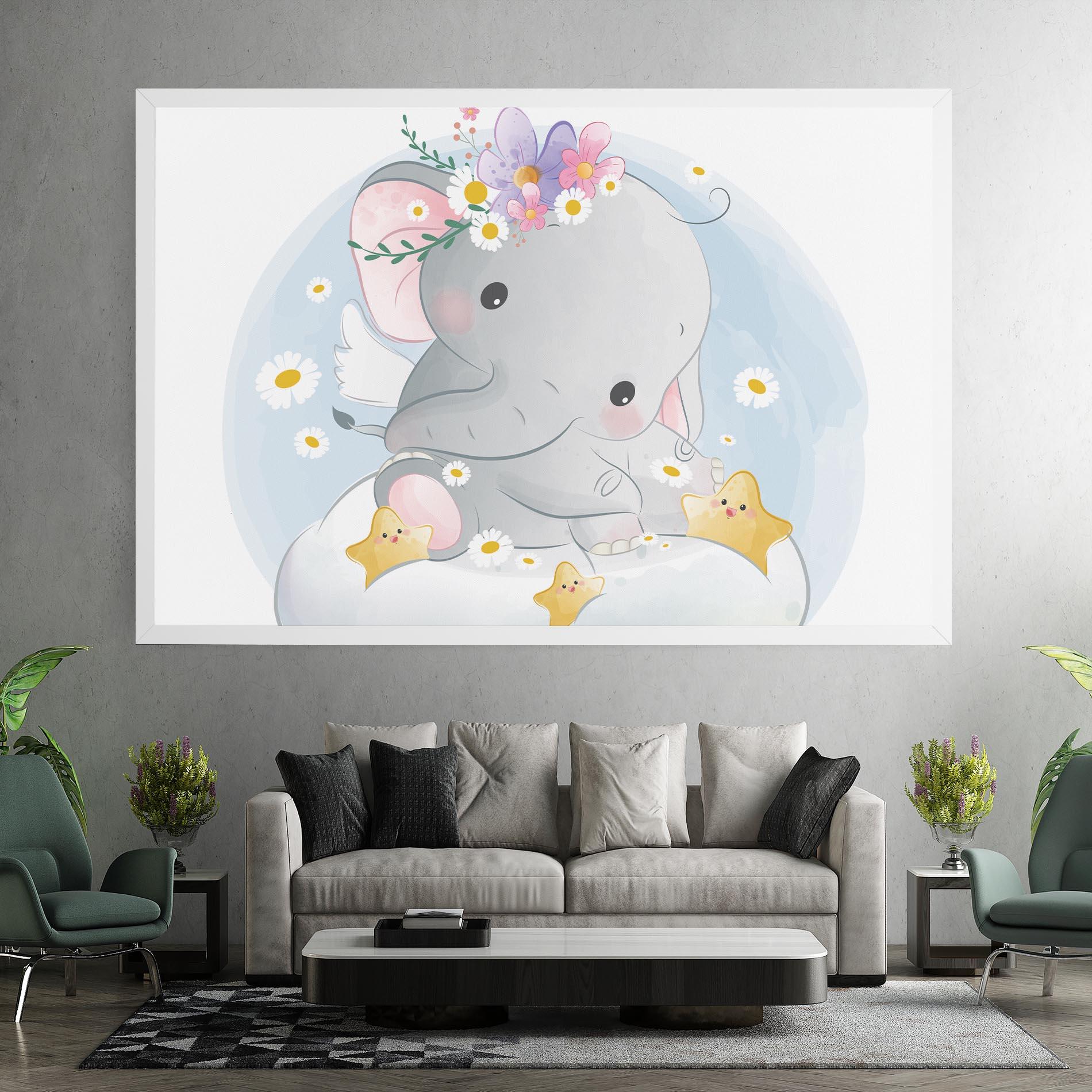 Tablou Canvas Elephant Stars mockup 7
