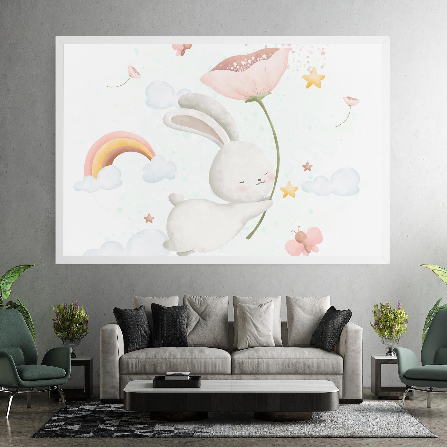 Tablou Canvas Spring Flower Bunny mockup 7
