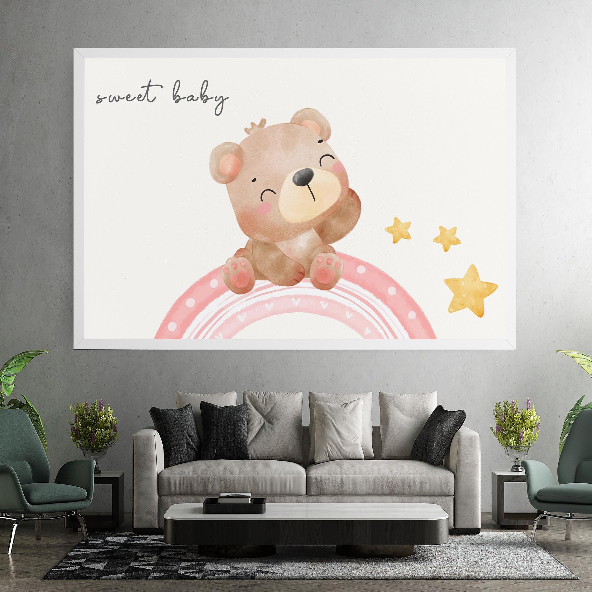 Tablou Canvas Sweet Baby Bear mockup 7