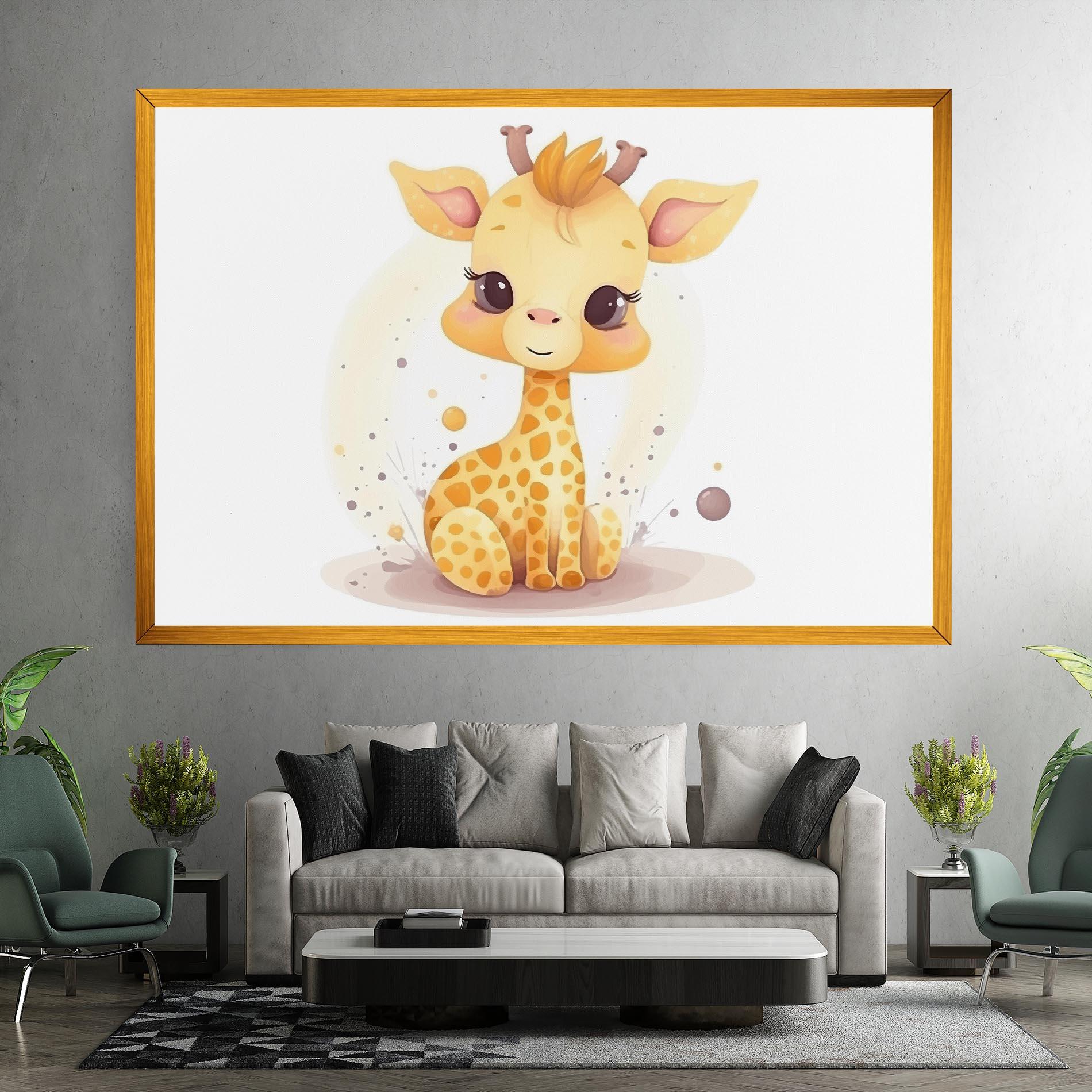 Tablou Canvas Adorable Giraffe mockup 7