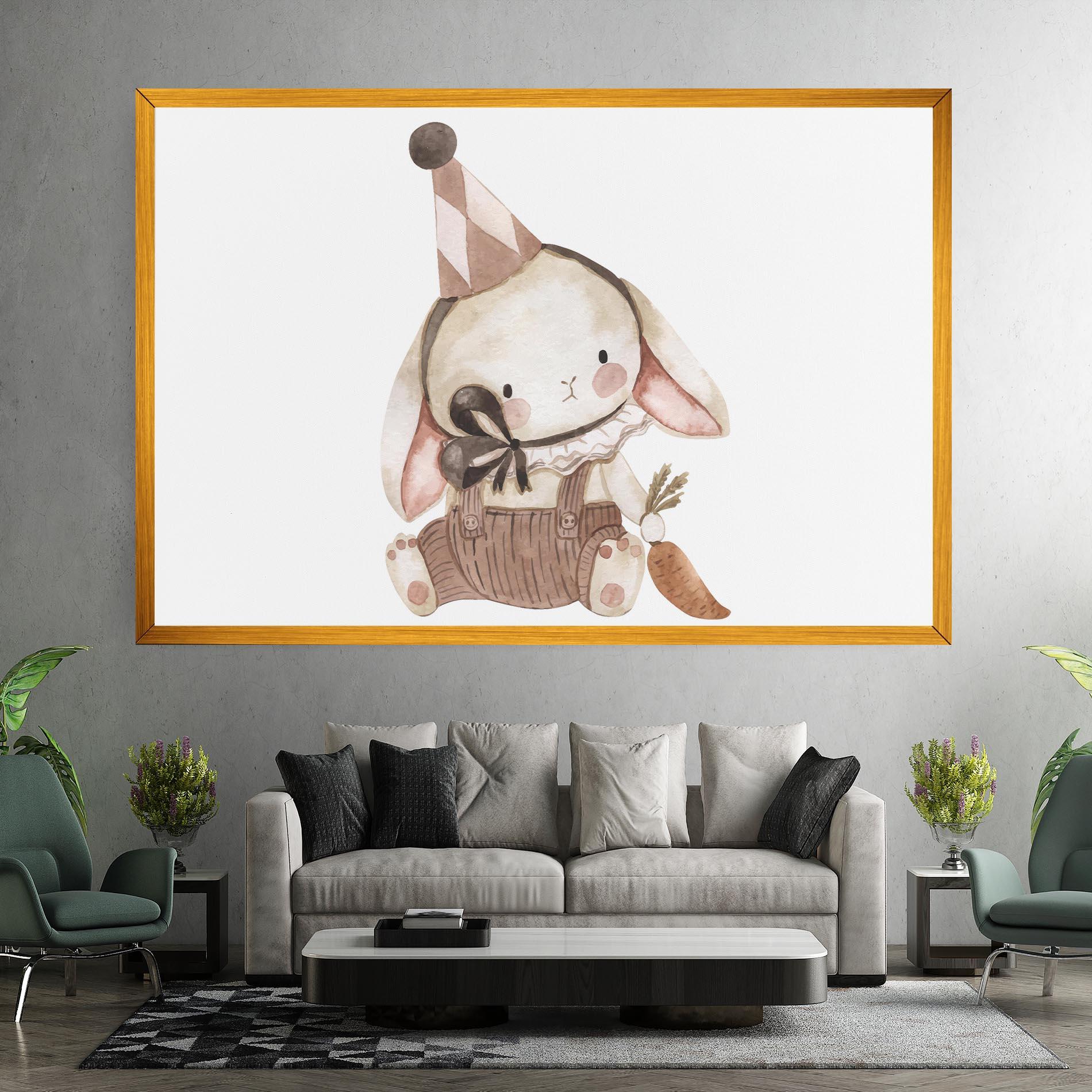 Tablou Canvas Baby Brown Rabbit mockup 7