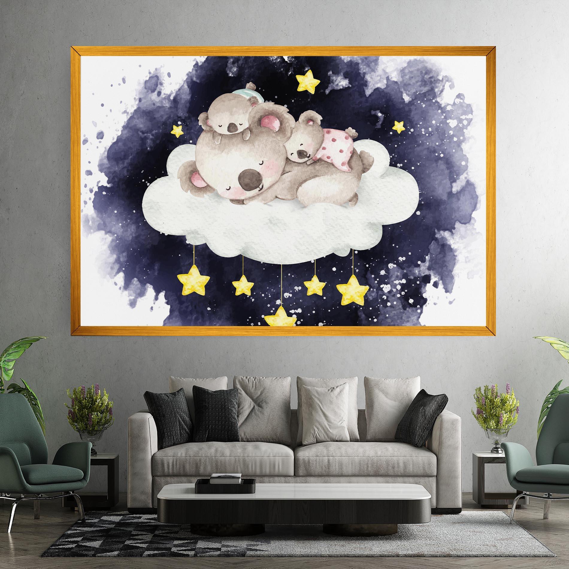 Tablou Canvas Baby Koala Sleeping mockup 7
