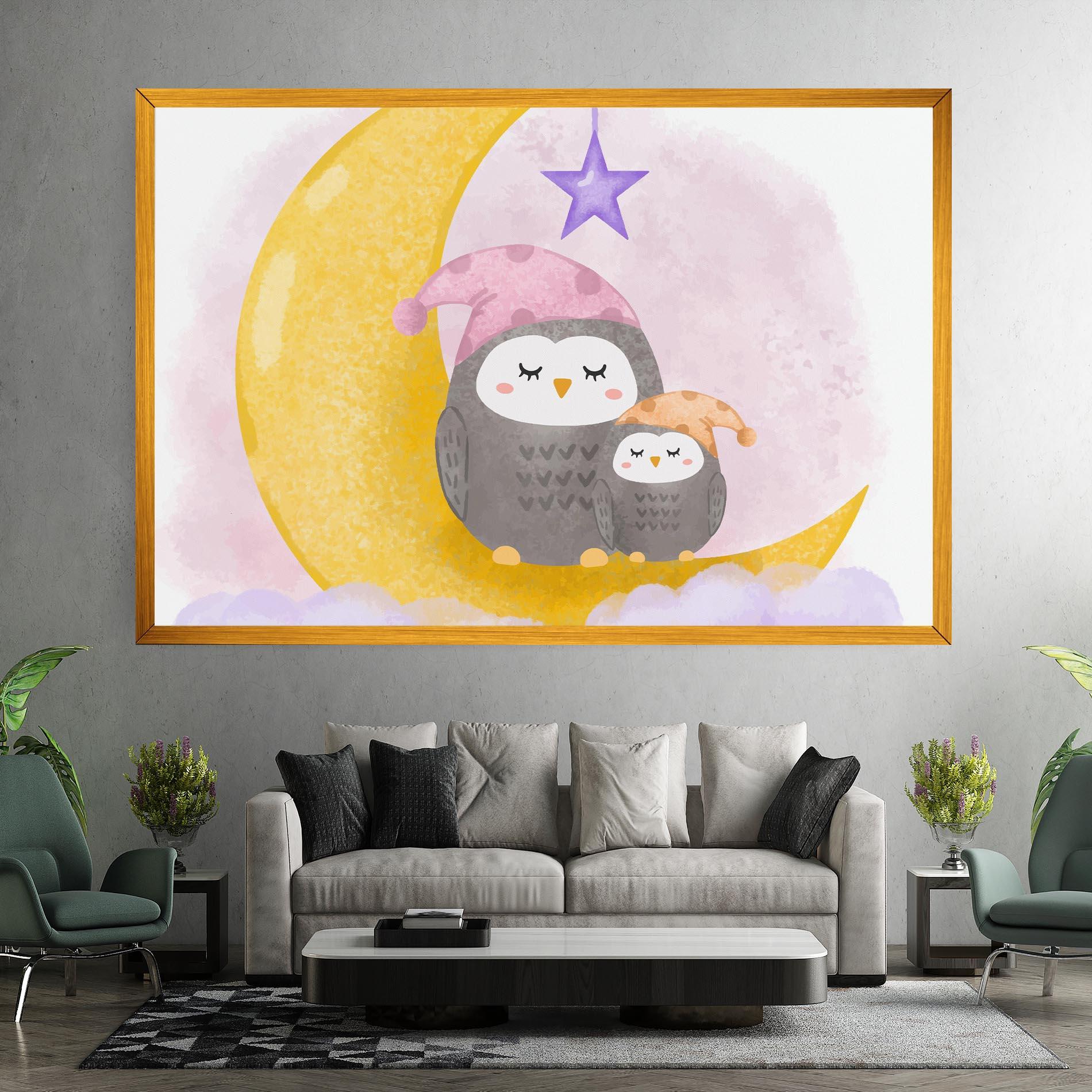 Tablou Canvas Baby Owl mockup 7