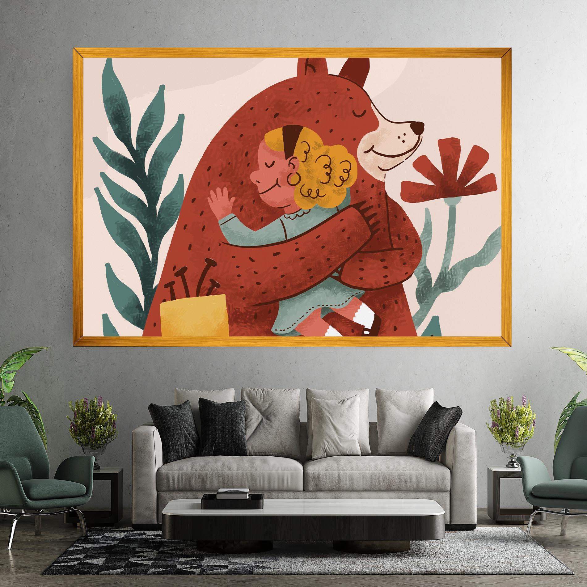 Tablou Canvas Bear Hug mockup 7