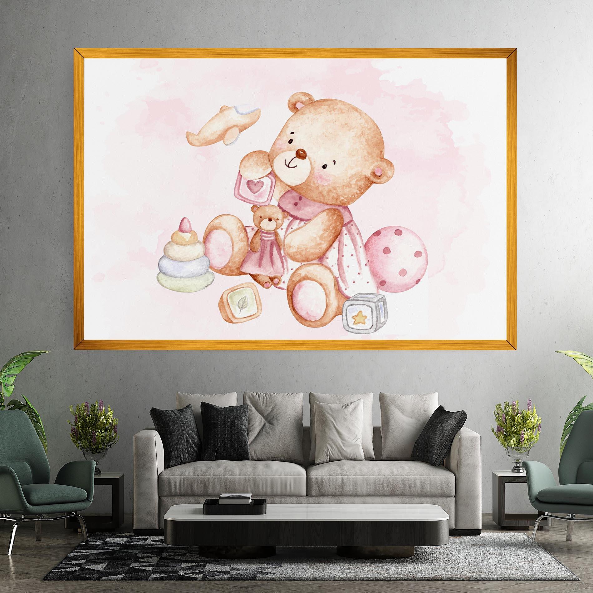 Tablou Canvas Bear With Toys mockup 7